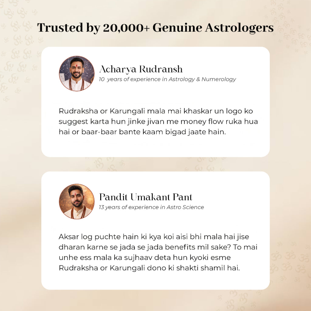 Karungali Rudraksha Power Mala