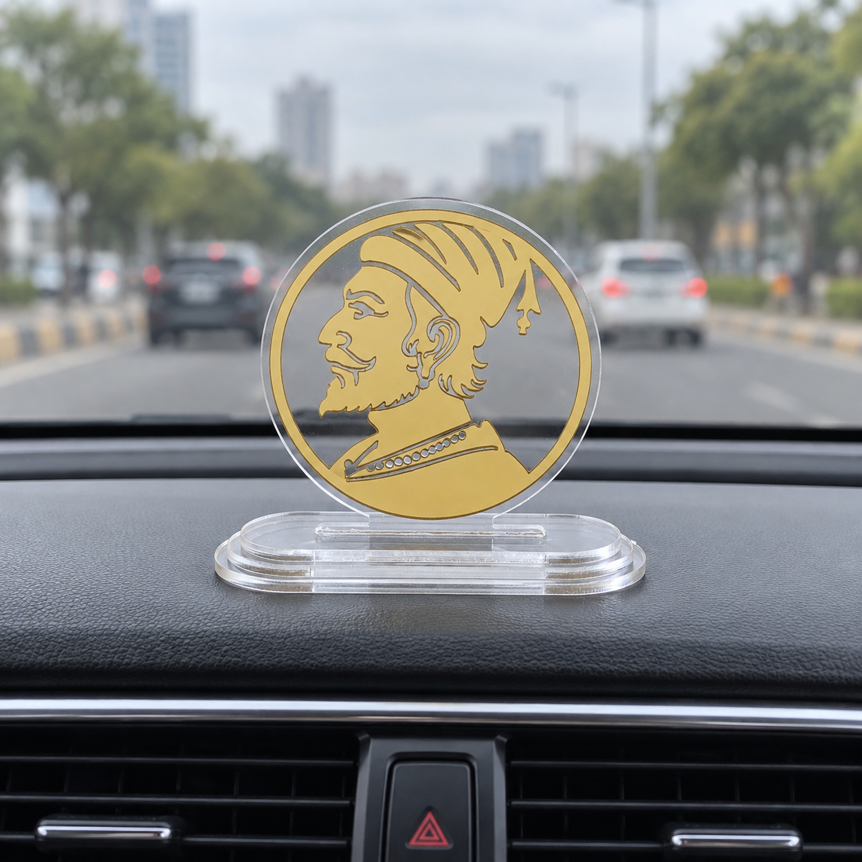 Shivaji Maharaj Car Dashboard Idol