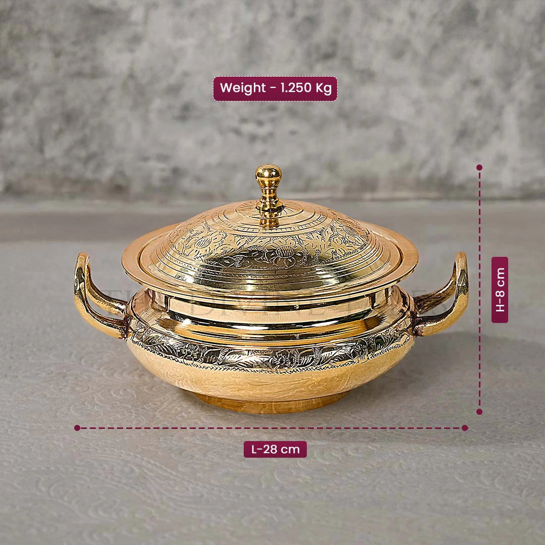 Handcrafted Brass Serving Pot