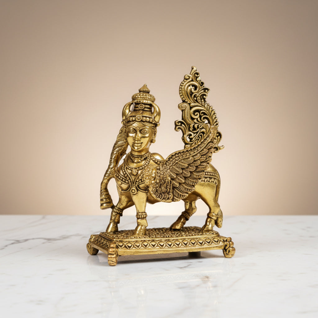 Brass Kamdhenu Idol
