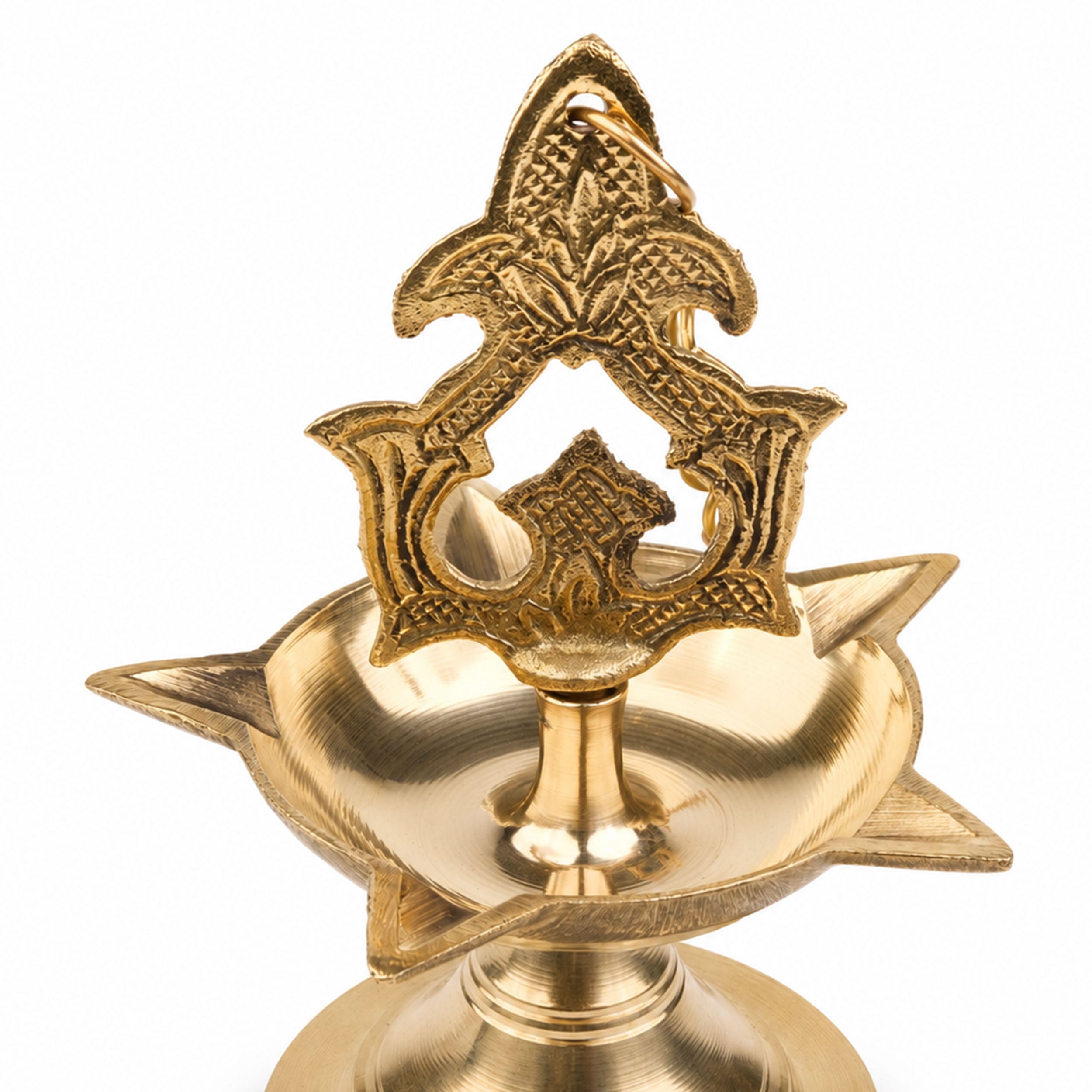 Handcrafted Brass Lamandeep Oil Lamp- Duo Set