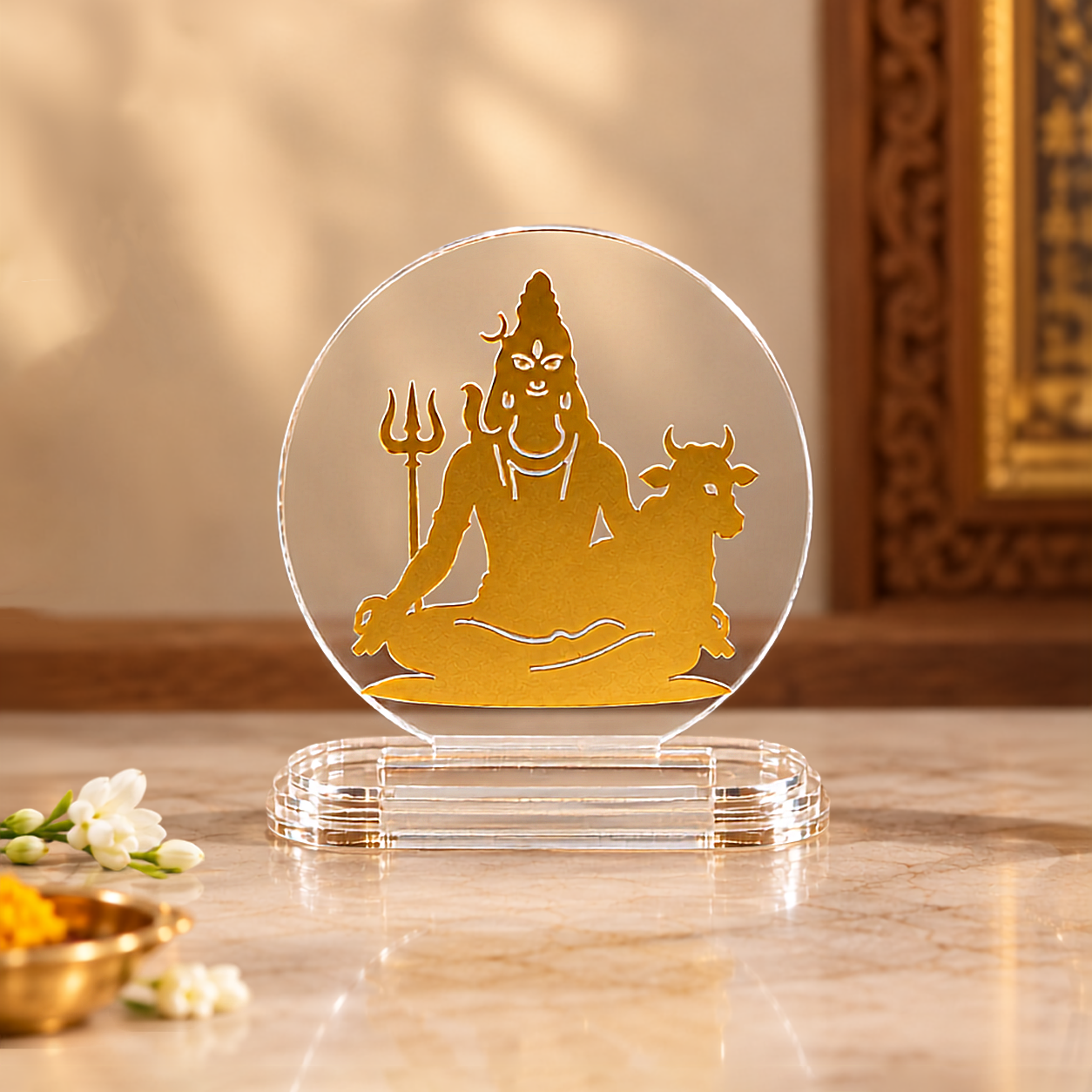 Shiva Acrylic Car Dashboard