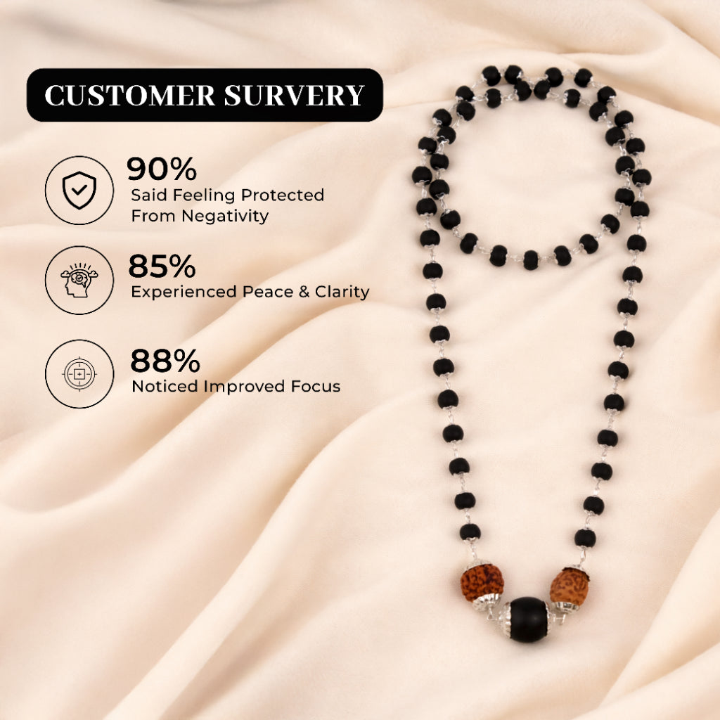 Karungali Rudraksha Power Mala