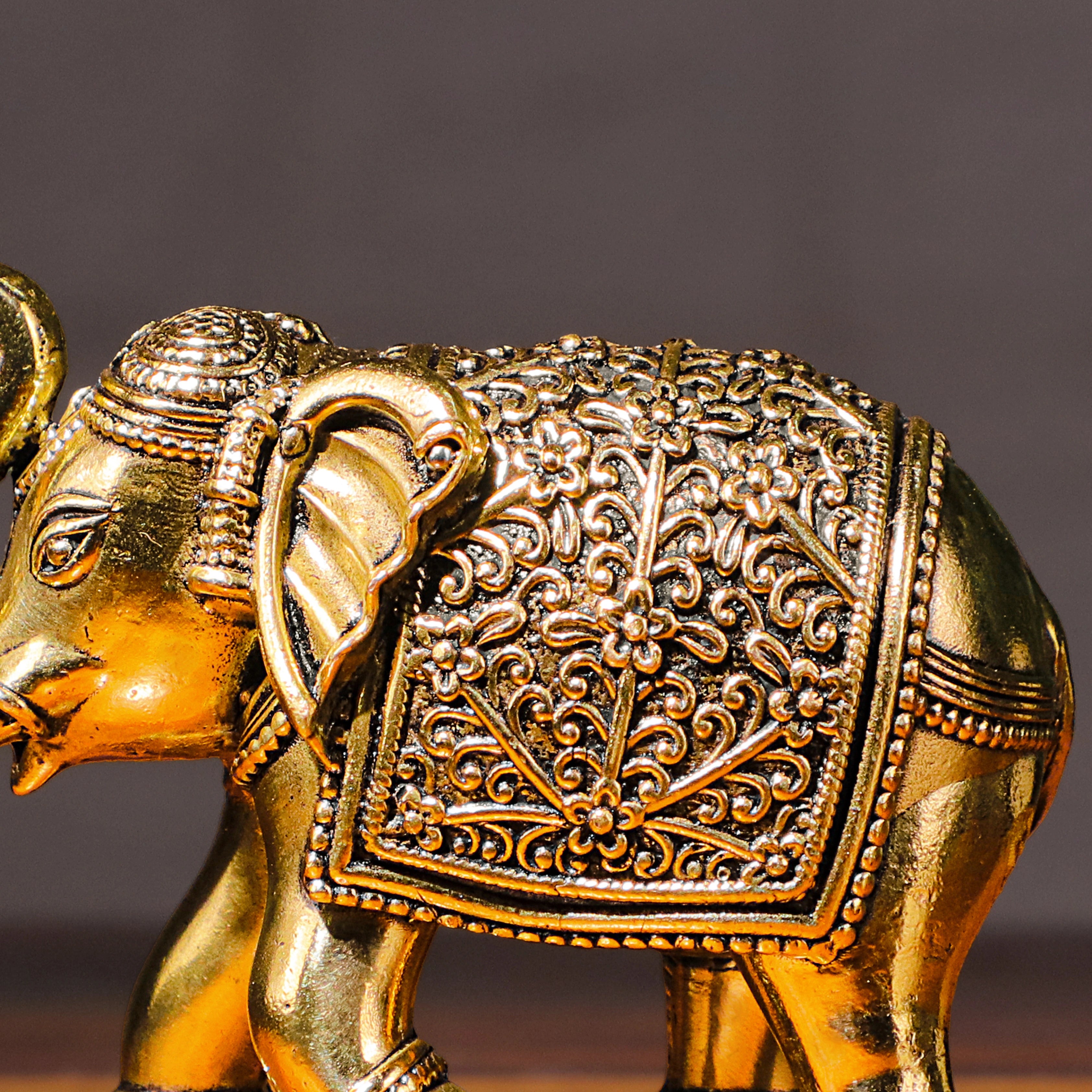 Golden Elephant Statue