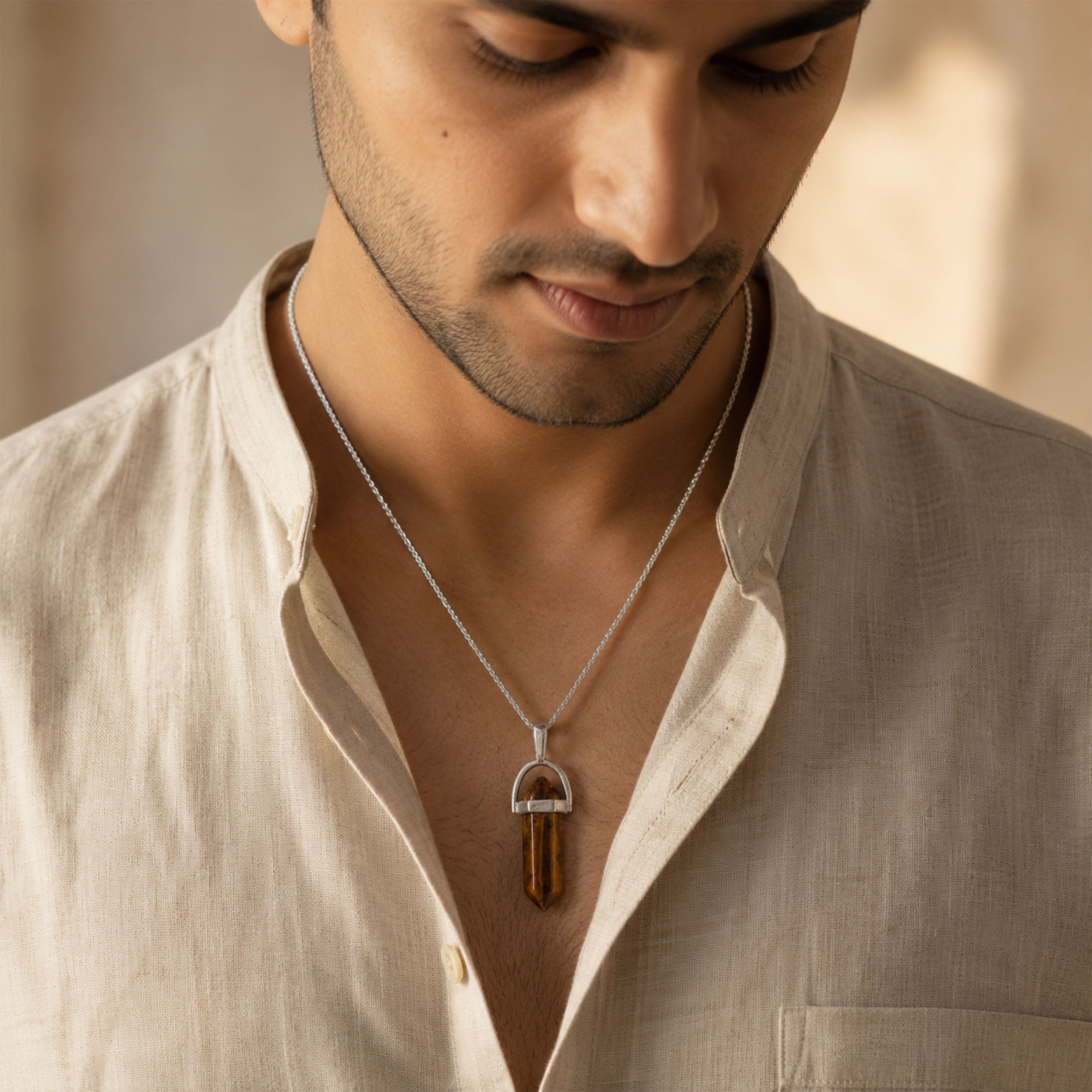 Tiger Eye Pencil Locket