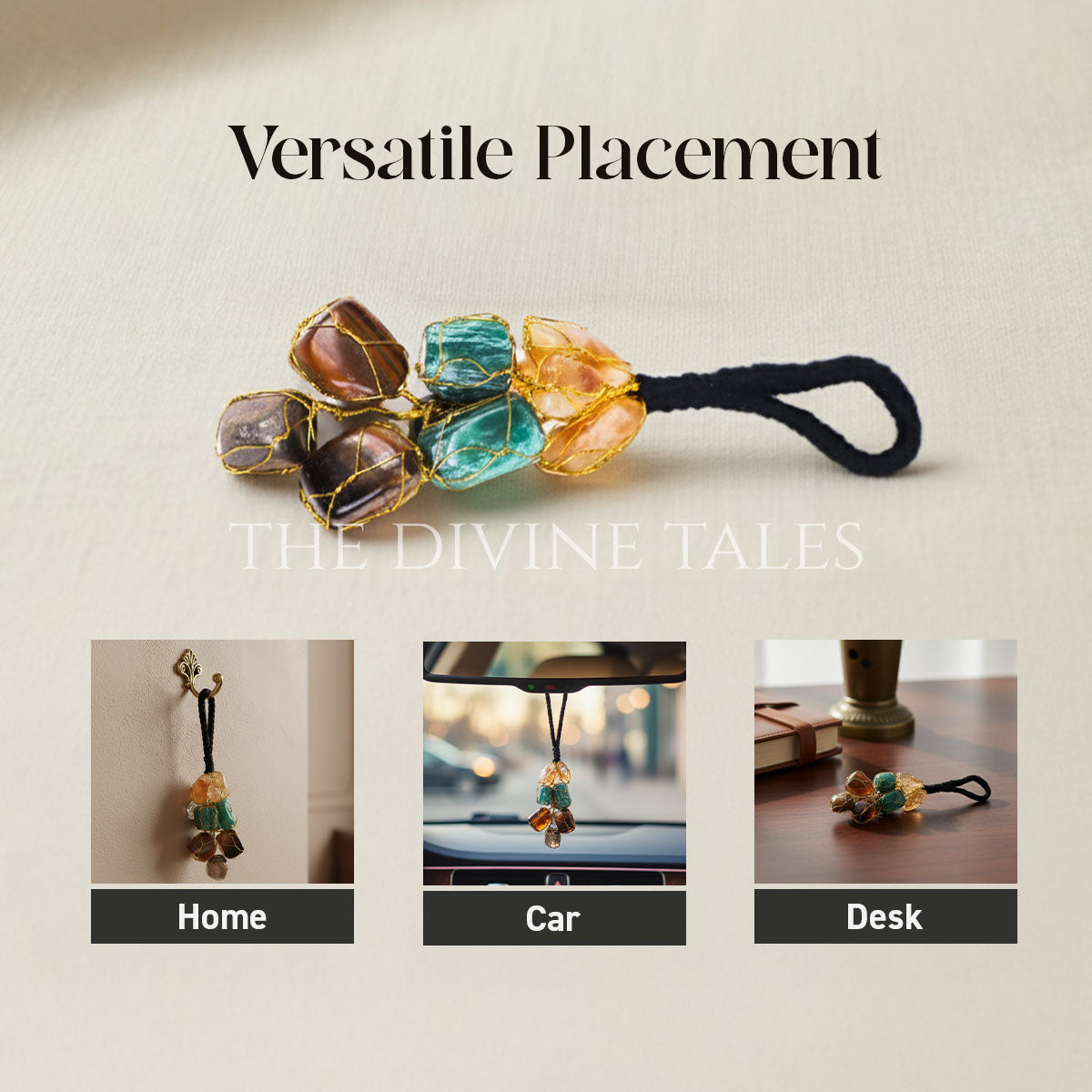 Money Magnet Hanging Stones