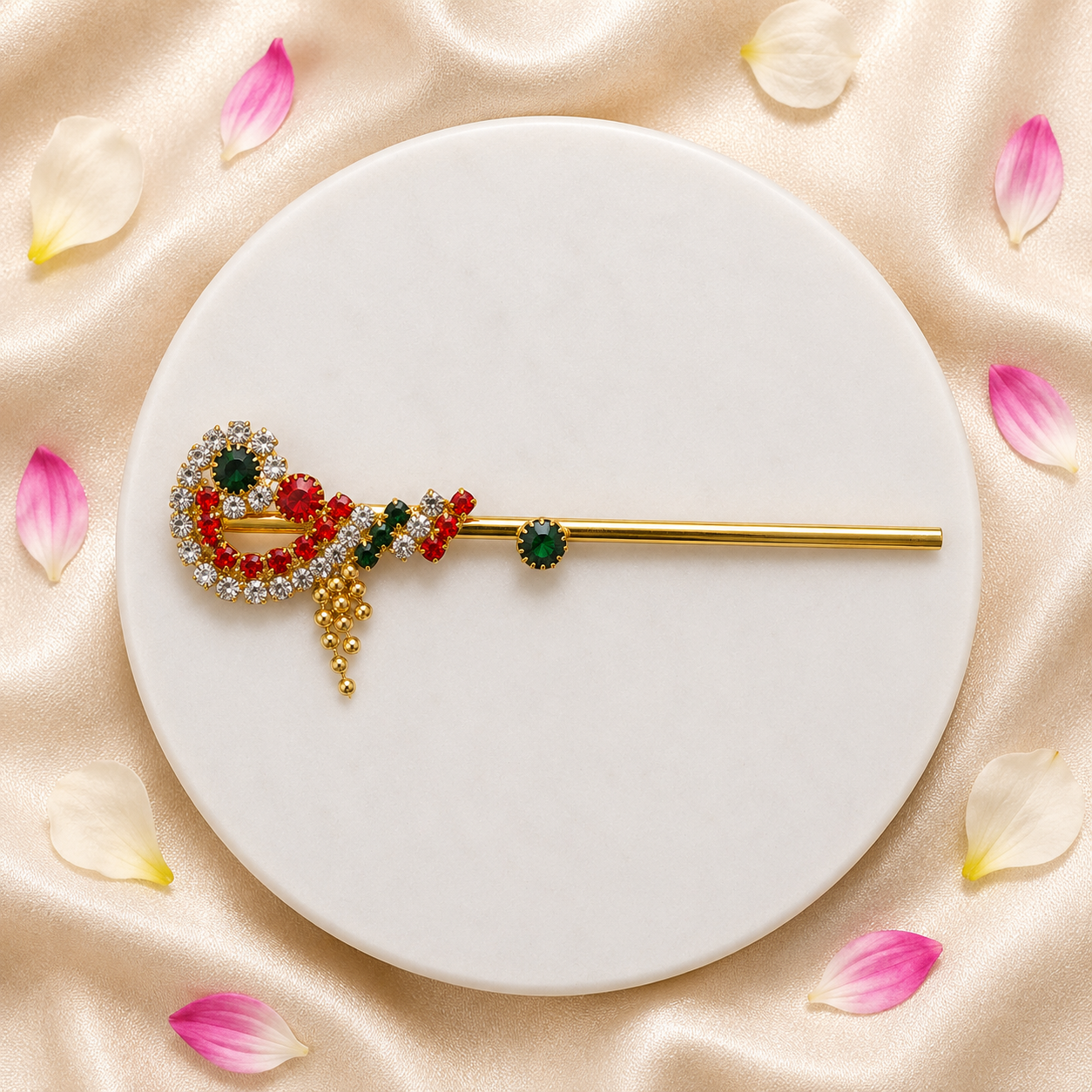 Stone Decorative Bansuri for Laddu Gopal