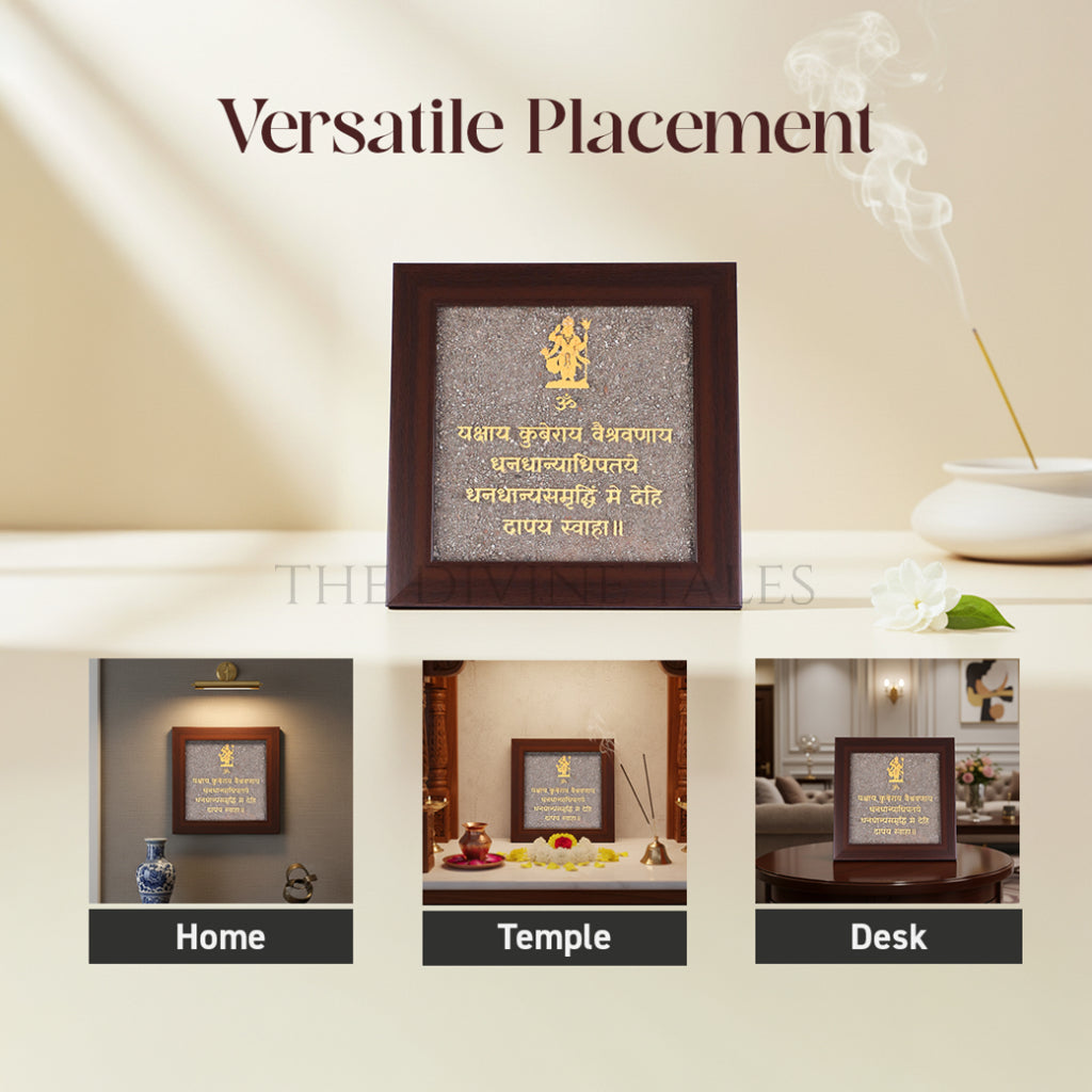 Pyrite Kuber Mantra Frame