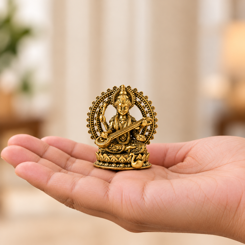 Brass Maa Saraswati Idol