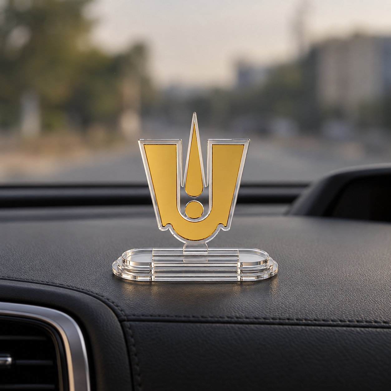 Vaishnav Tilak Acrylic Car Dashboard