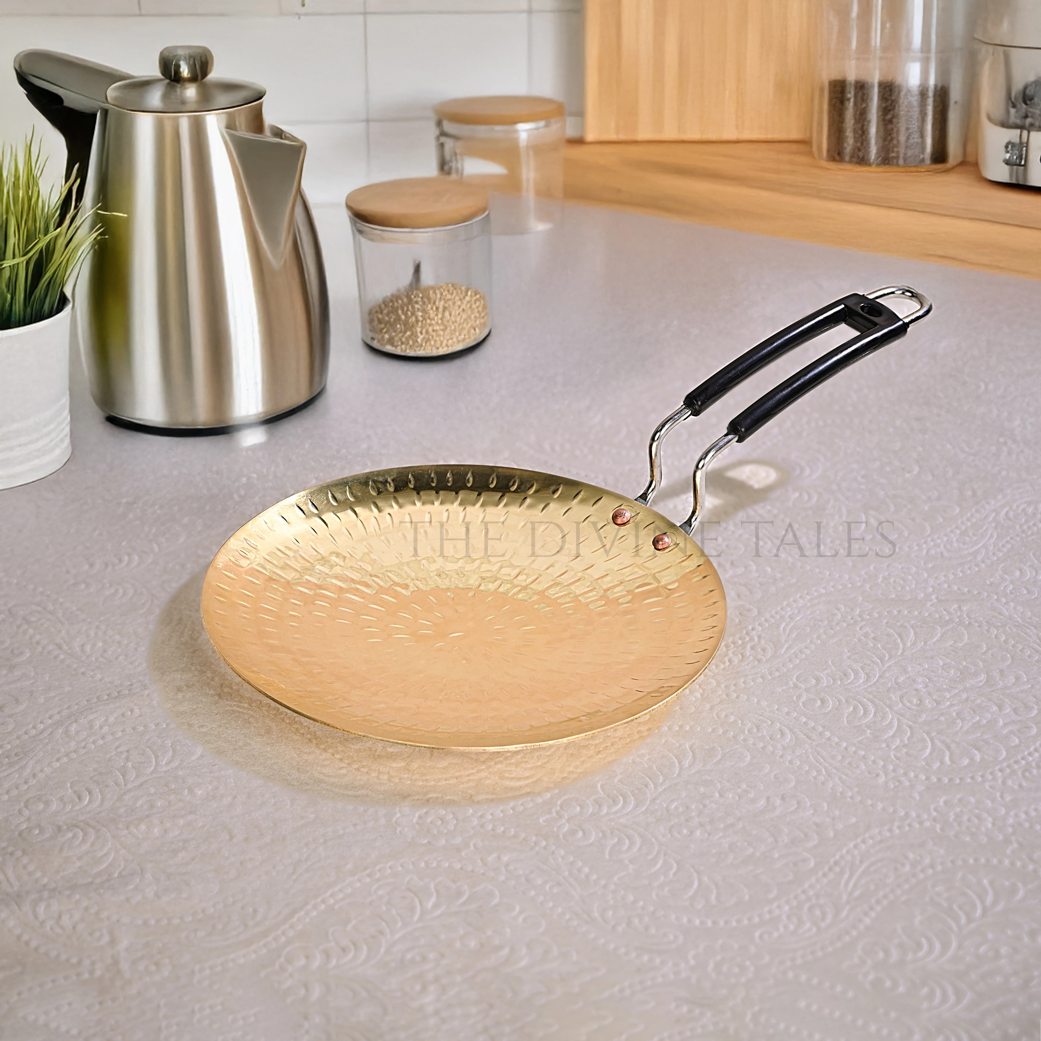 Hammered Brass Tawa for Roti