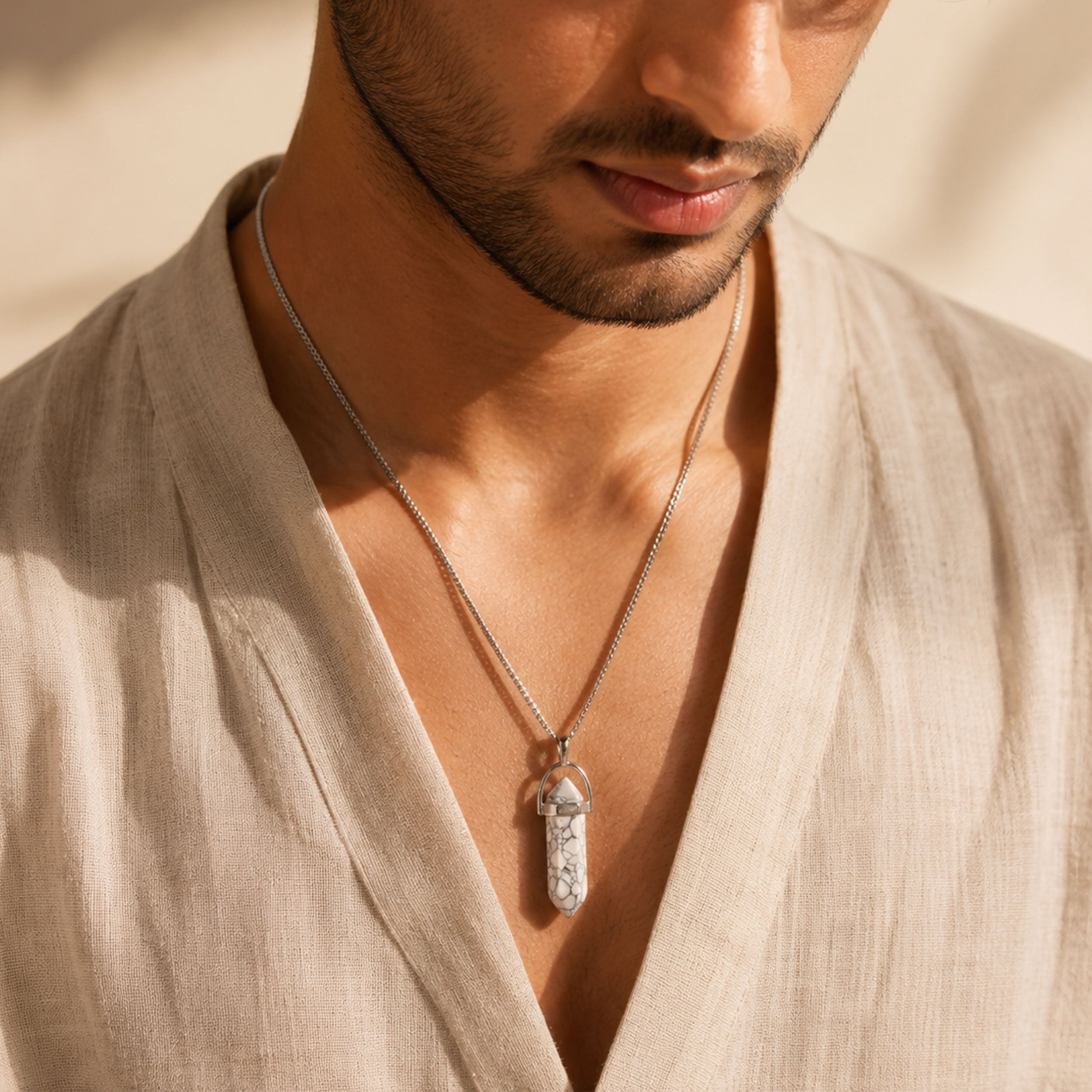 Howlite Pencil Locket