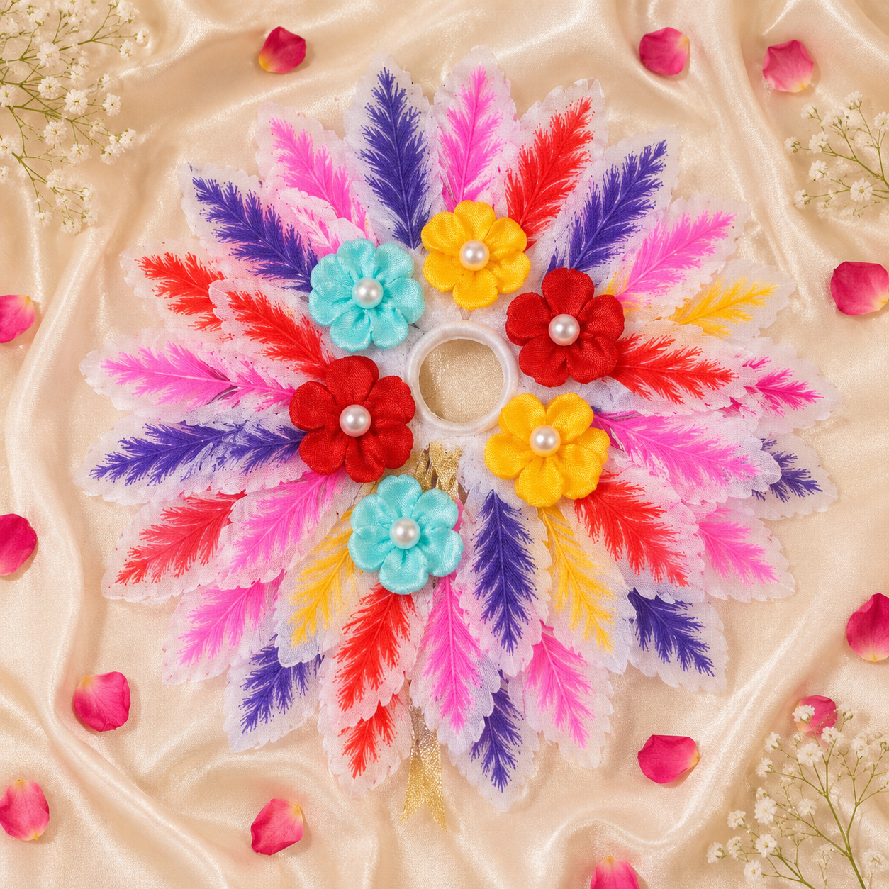 Floral Colorful Laddu Gopal Dress