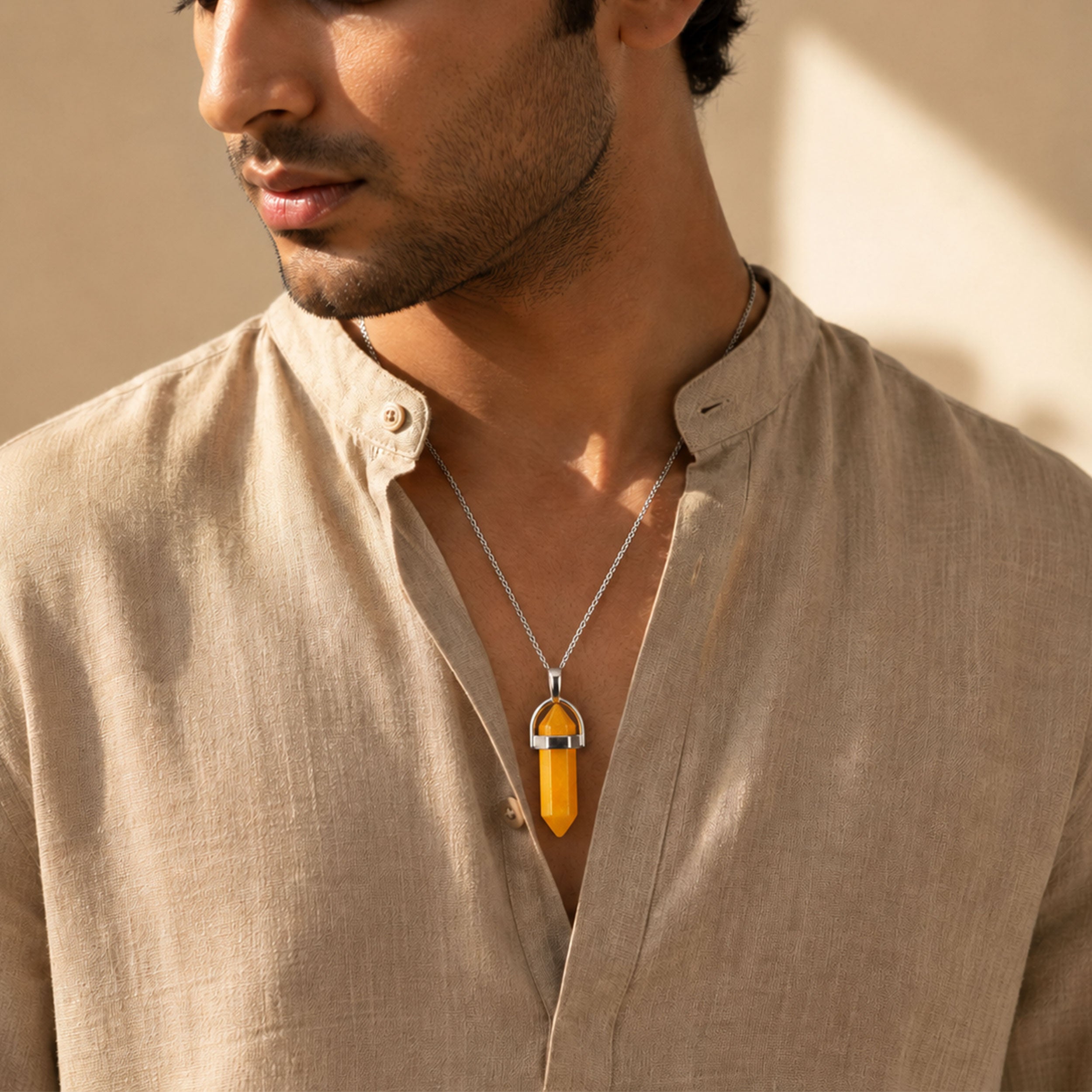 Yellow Jade Locket
