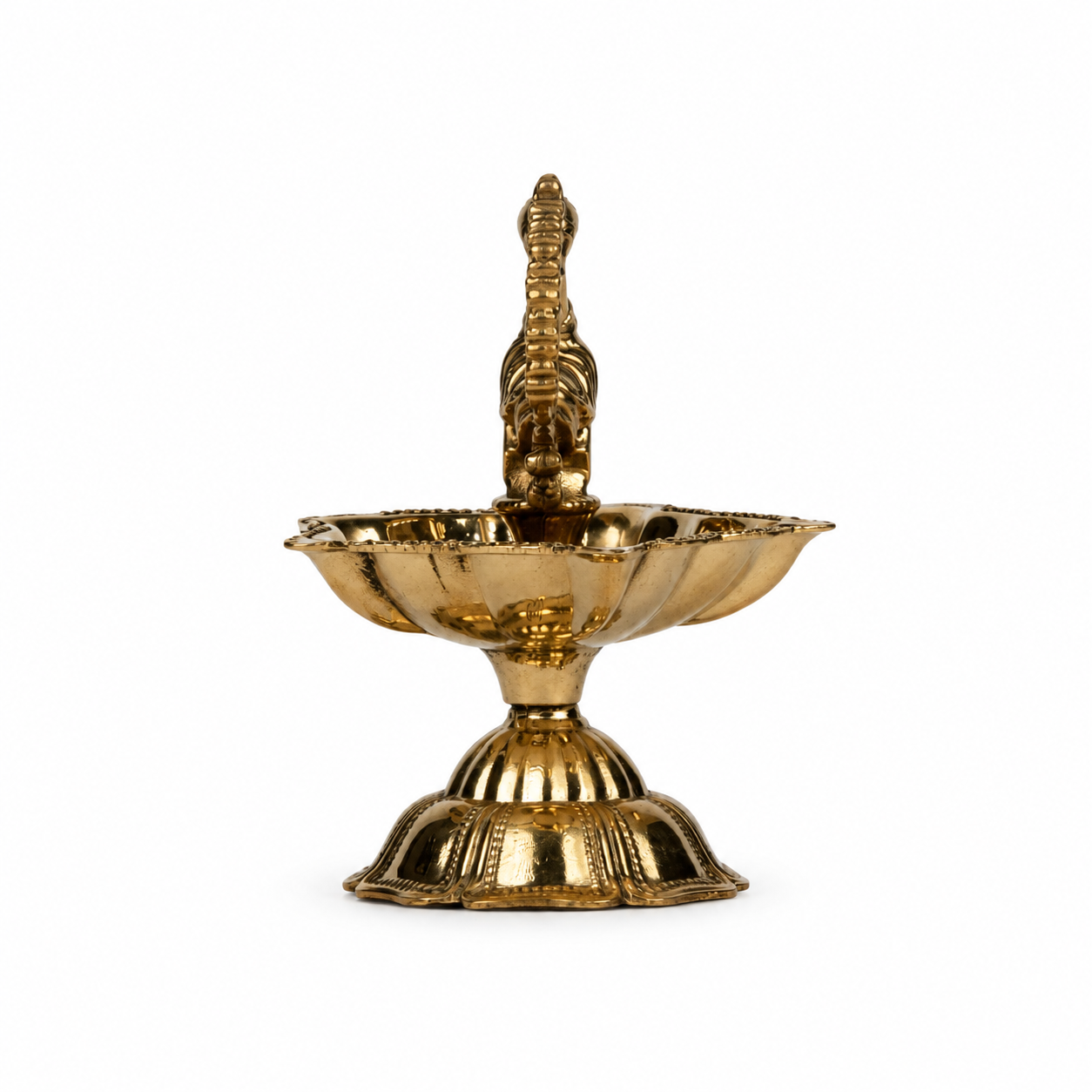 Traditional Mayur Brass Diya