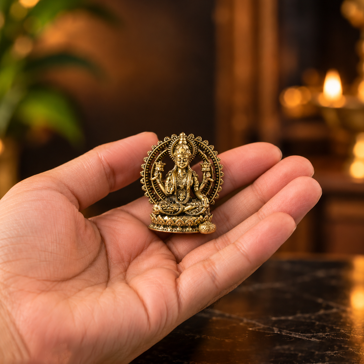Brass Maa Lakshmi Idol