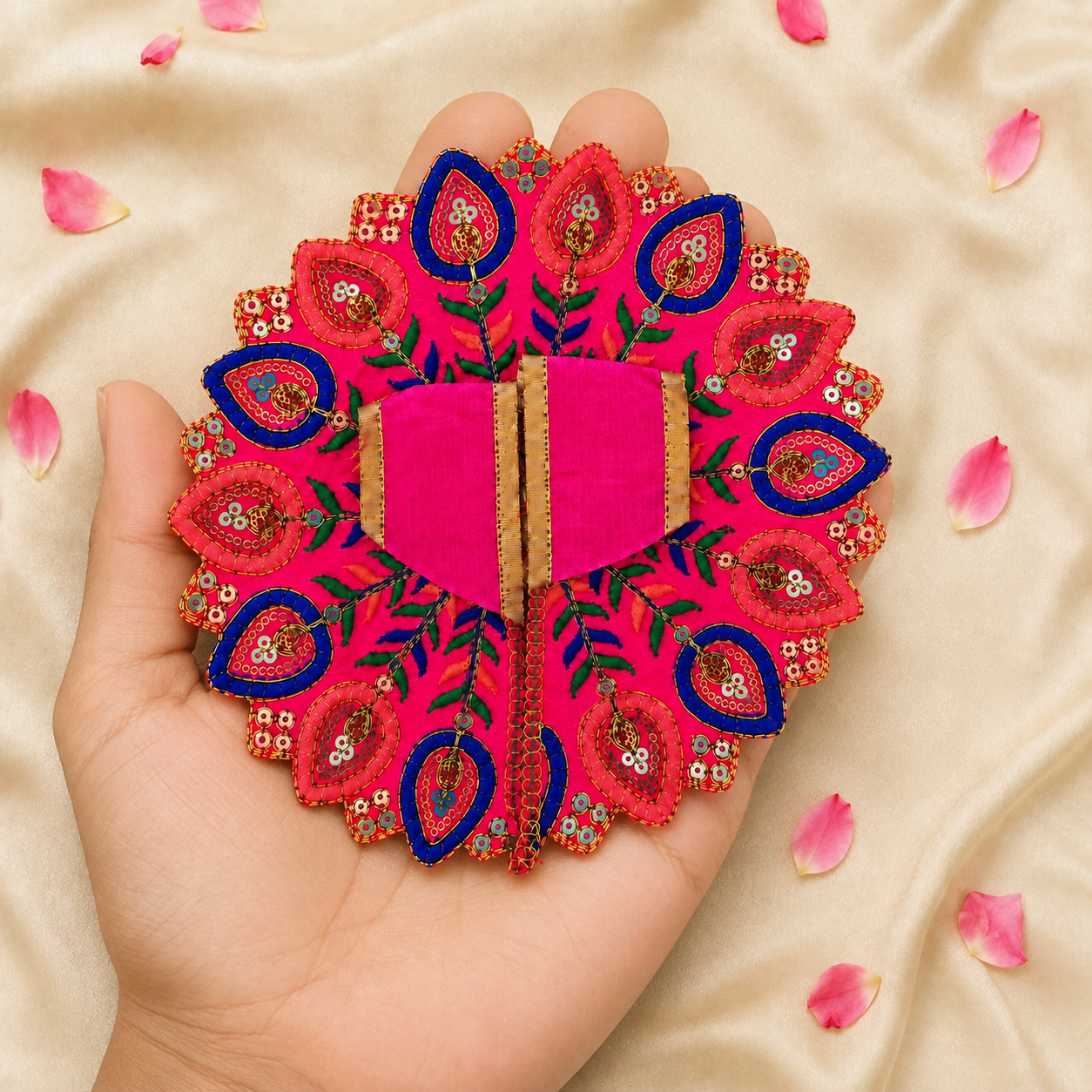 Floral Pink Laddu Gopal Dress