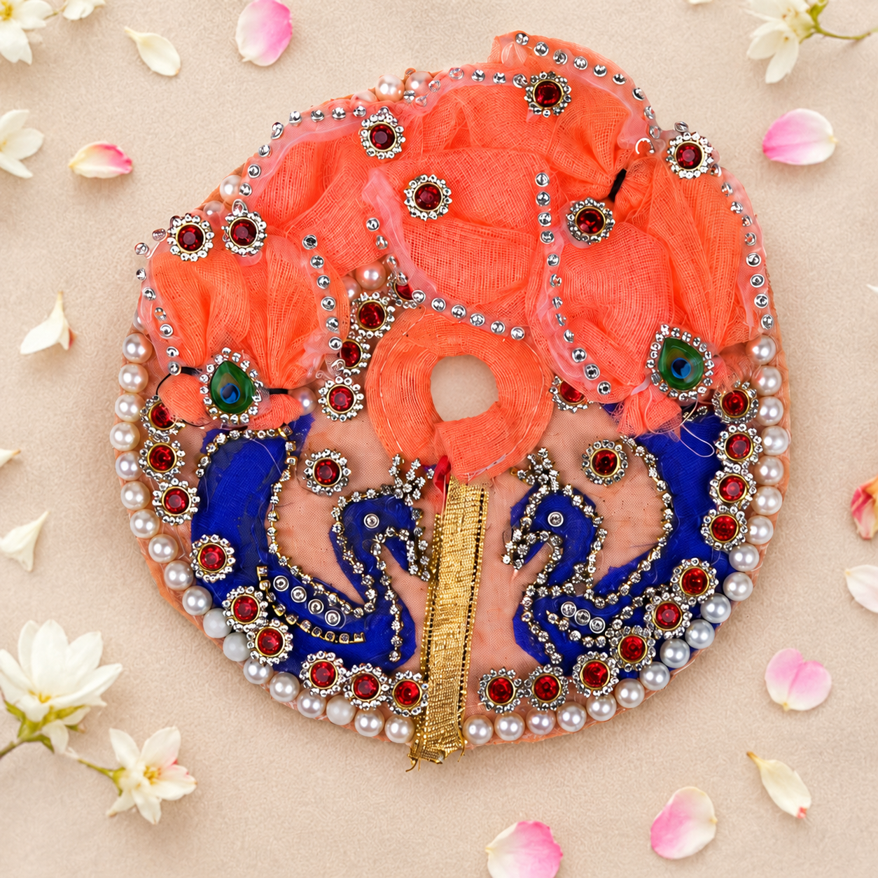 Peacock Design Laddu Gopal Dress
