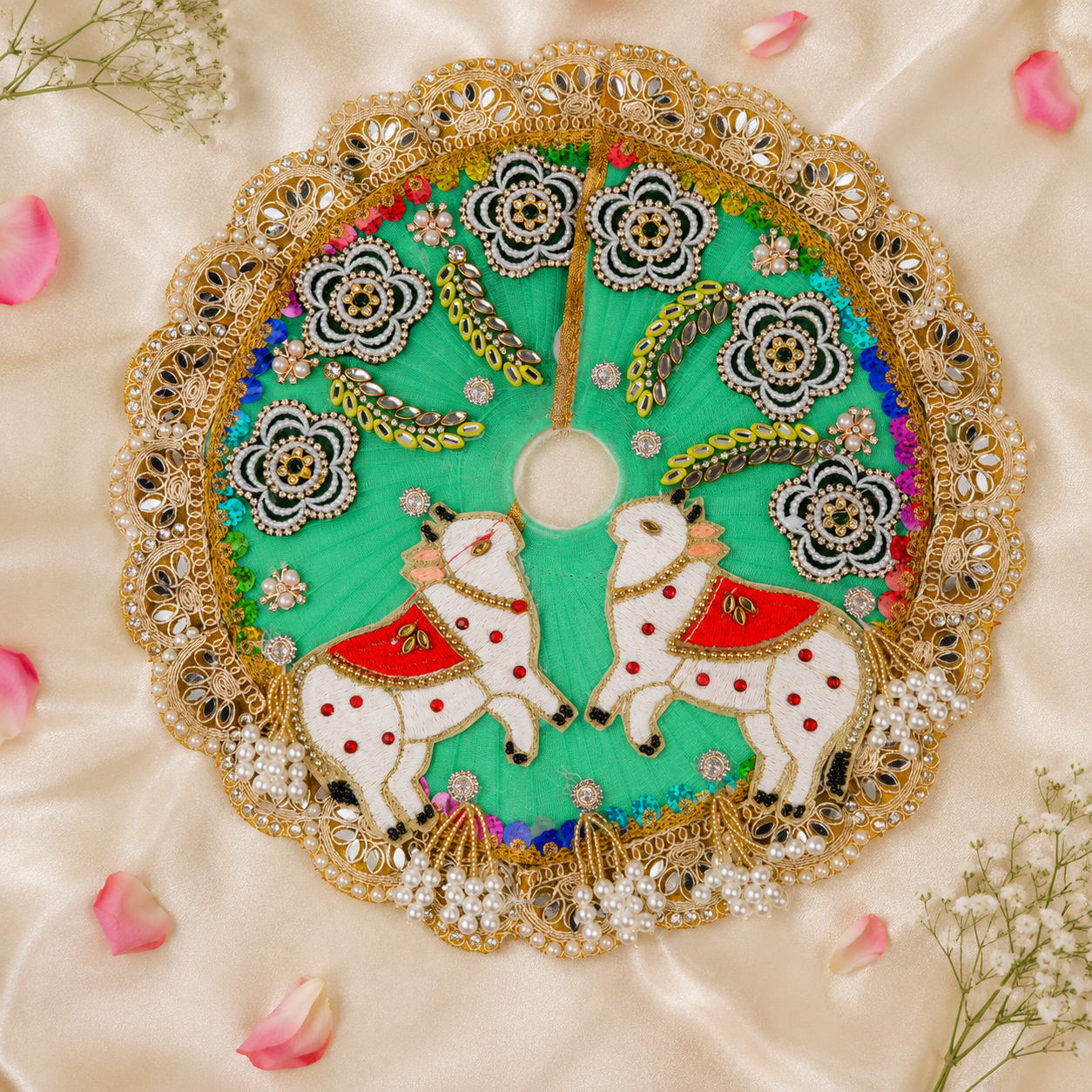 Cow Design Laddu Gopal Dress