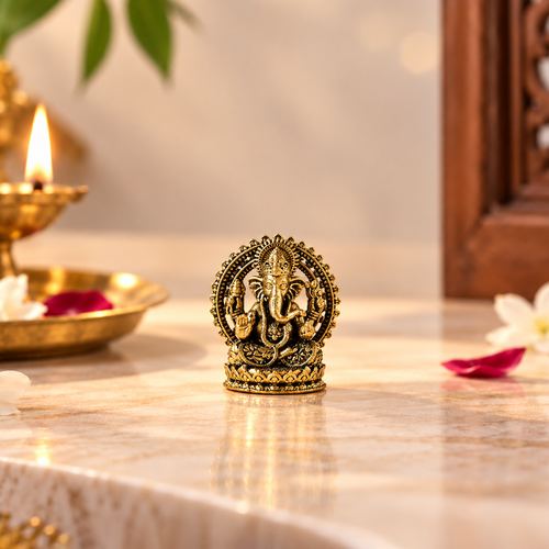 Brass Ganpati Idol