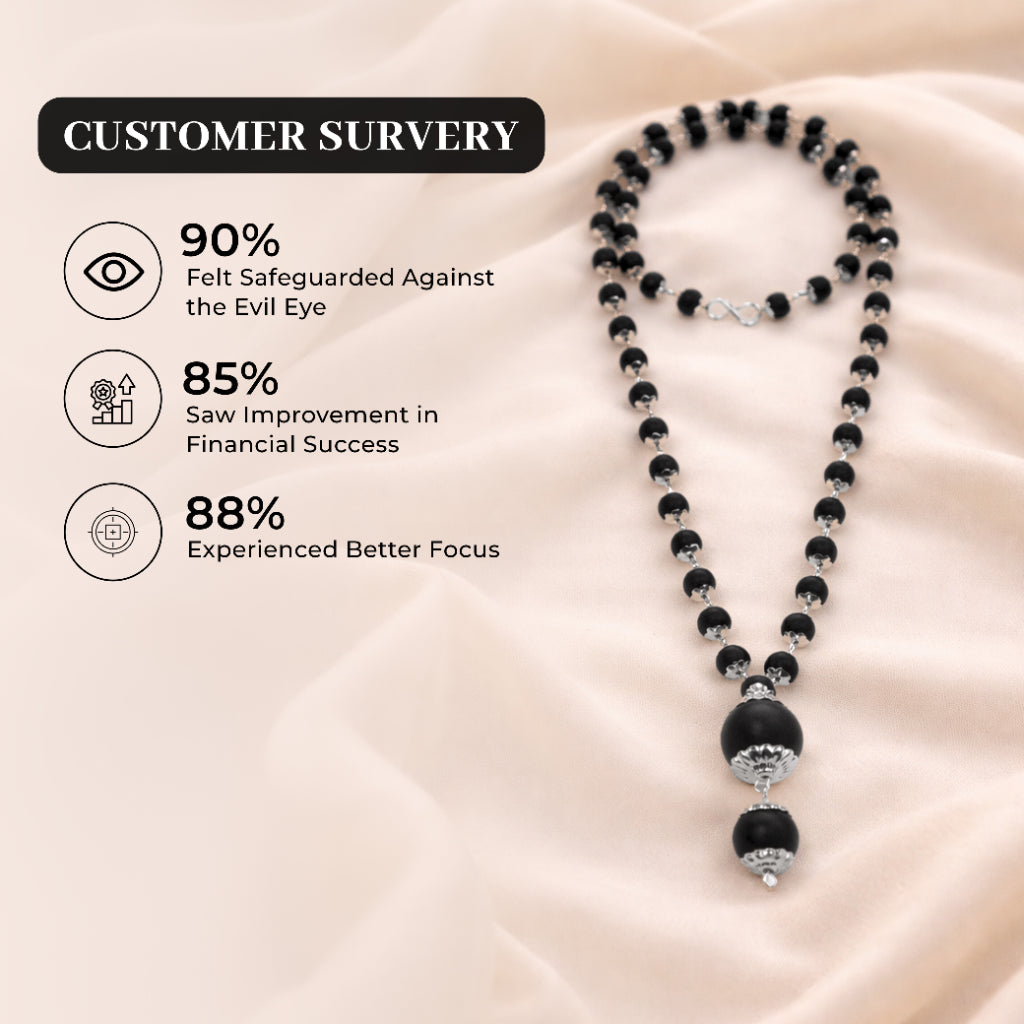 Pure Karungali Cap Mala – Single Bead Energy Necklace