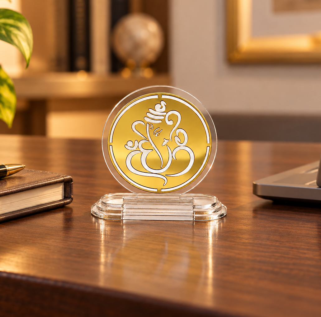 Ganesha Acrylic Car Dashboard