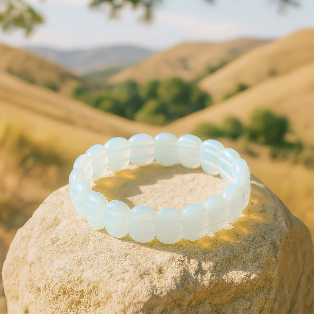 Opalite Flat Faceted Bracelet