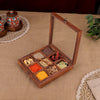 Wooden Spice Box with Spoon