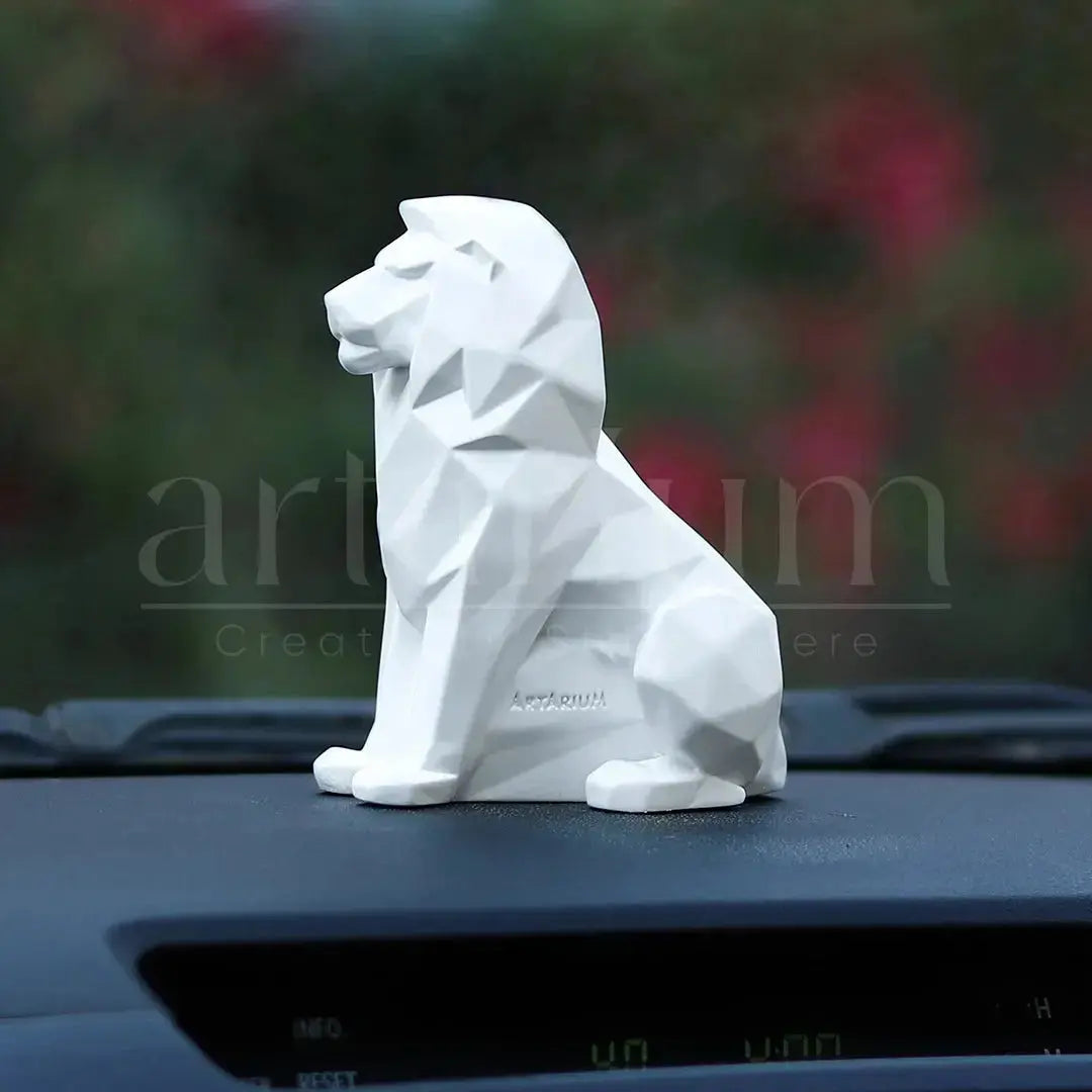 Geometric Lion Car Dashboard