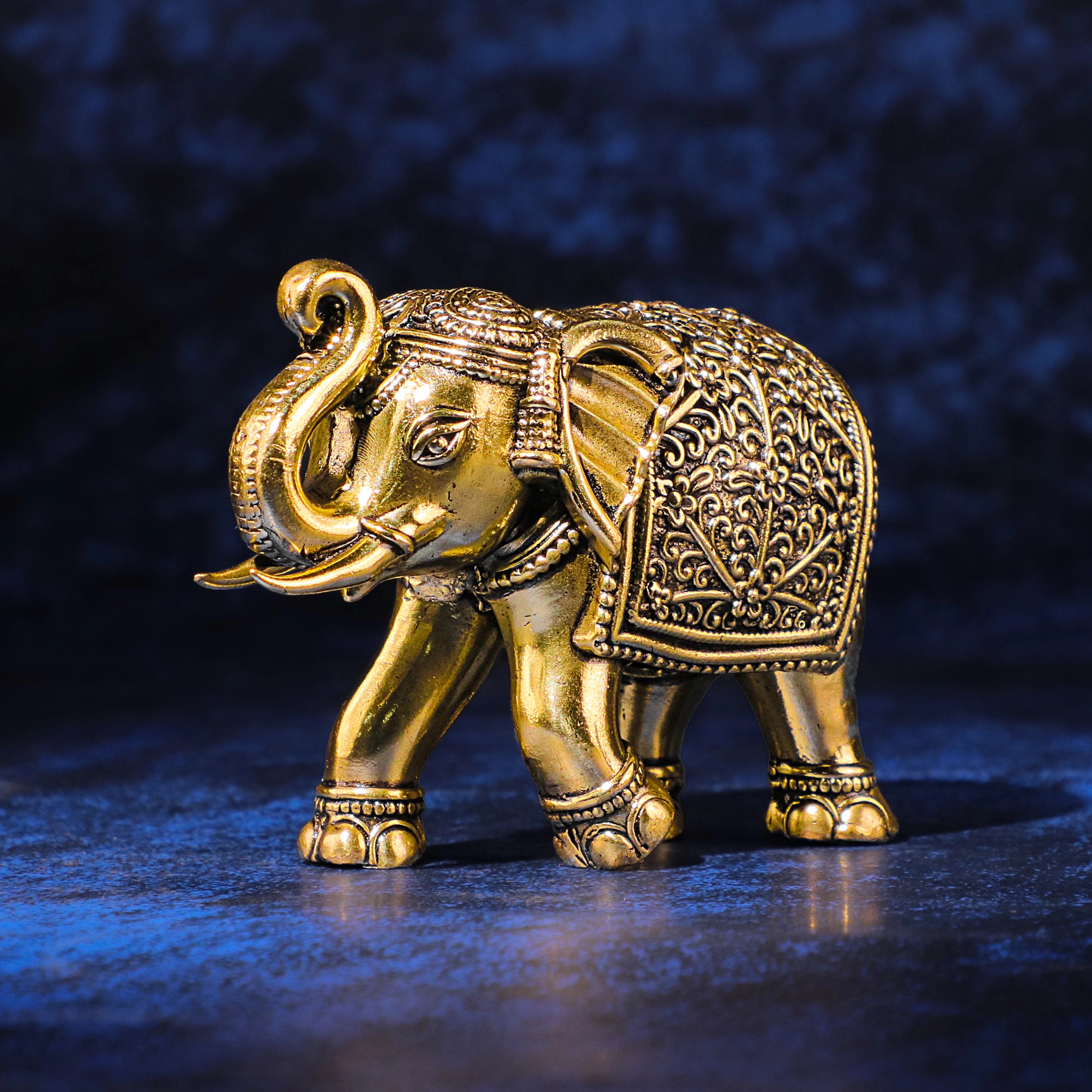Golden Elephant Statue