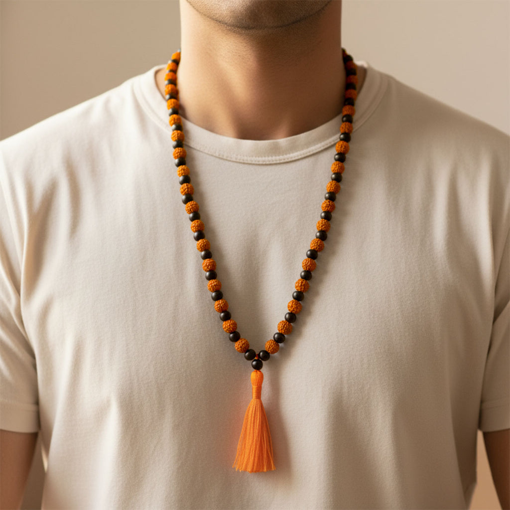 Karungali and Rudraksha Mala