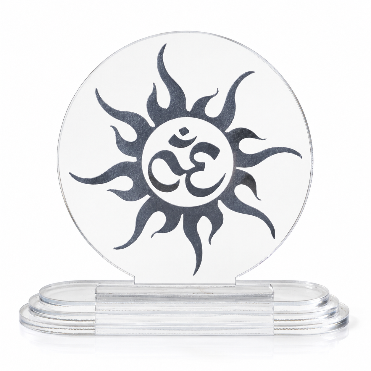 Om Tejas Acrylic Car Dashboard