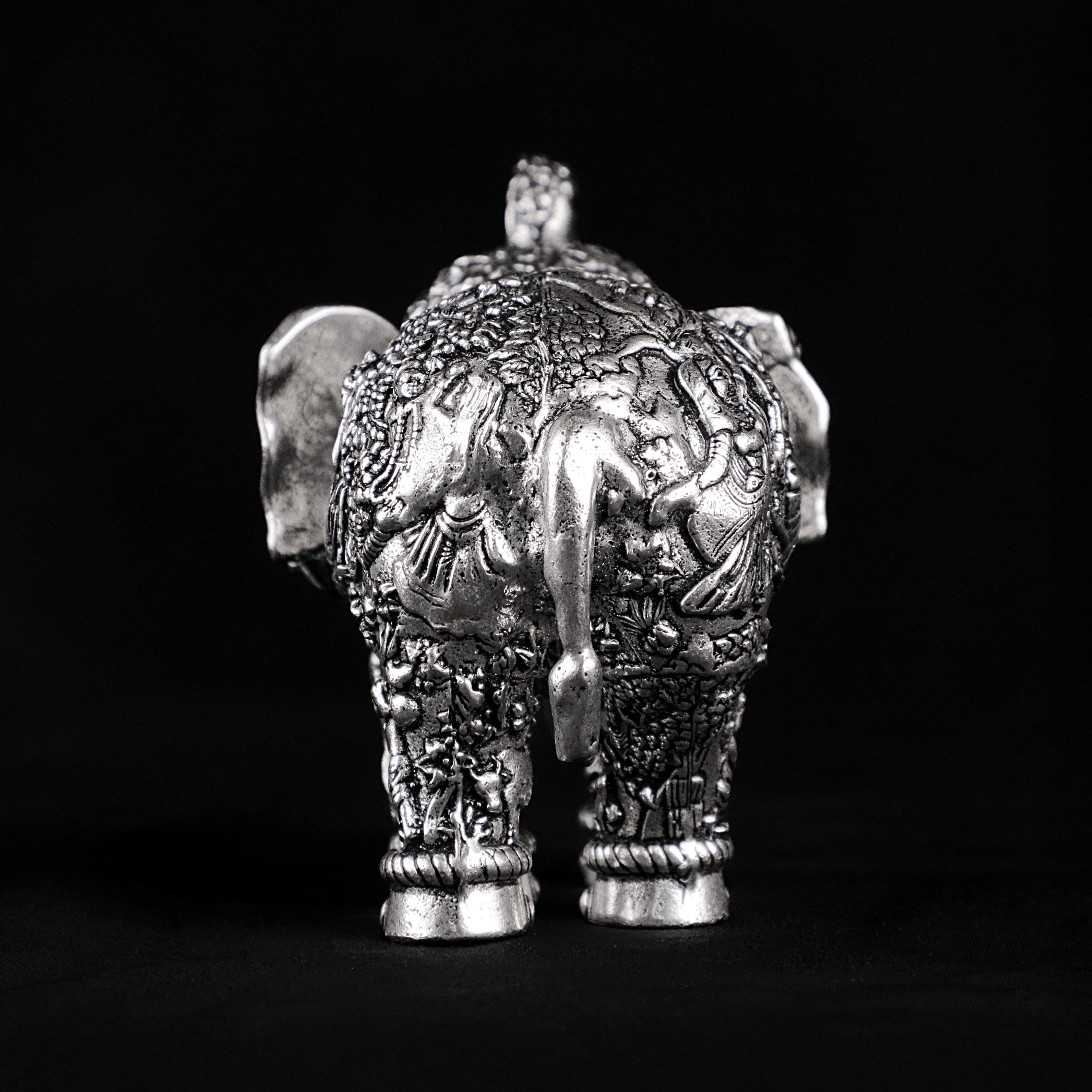 Engraved Elephant Idol