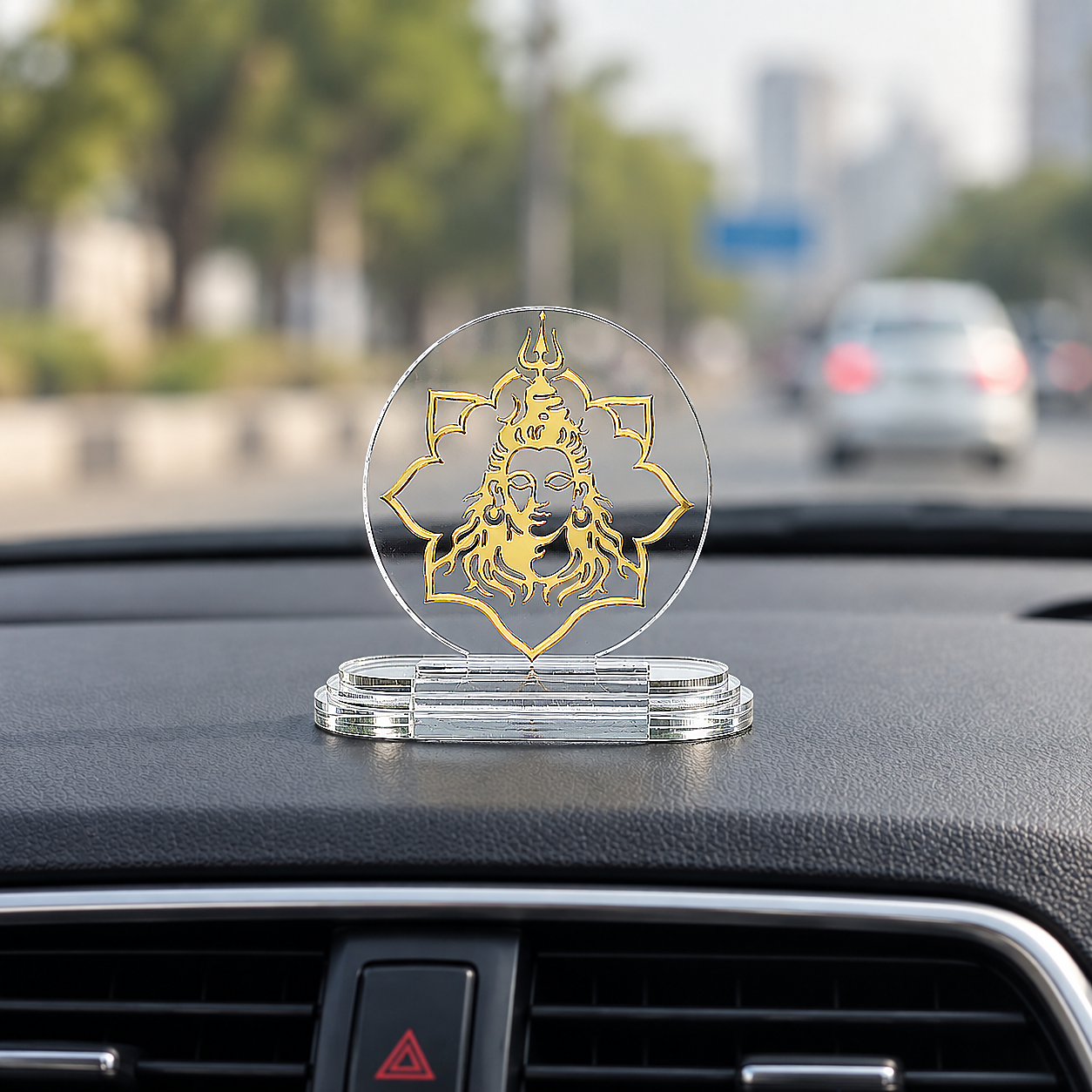 Bholenath Acrylic Car Dashboard
