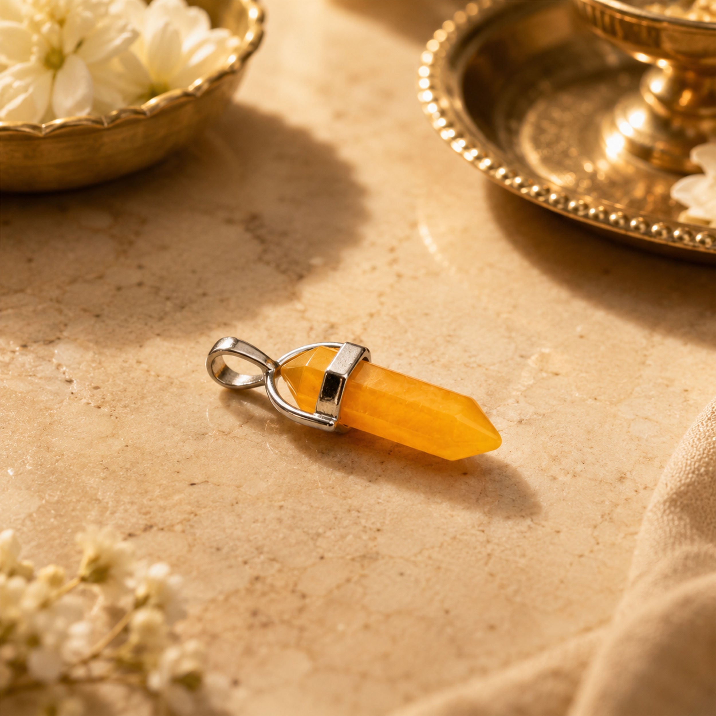 Yellow Jade Locket
