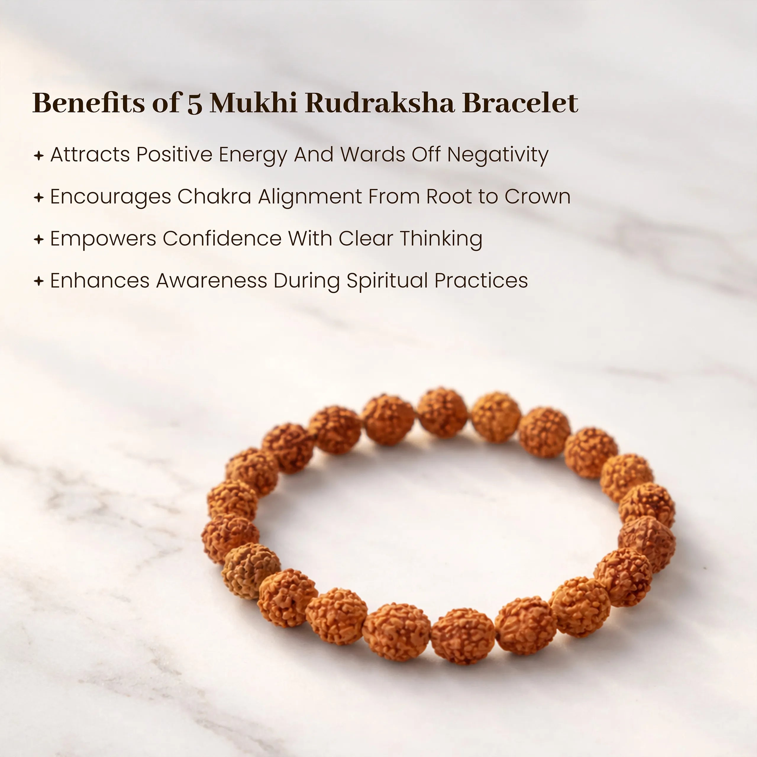 5 Mukhi Rudraksha Bracelet