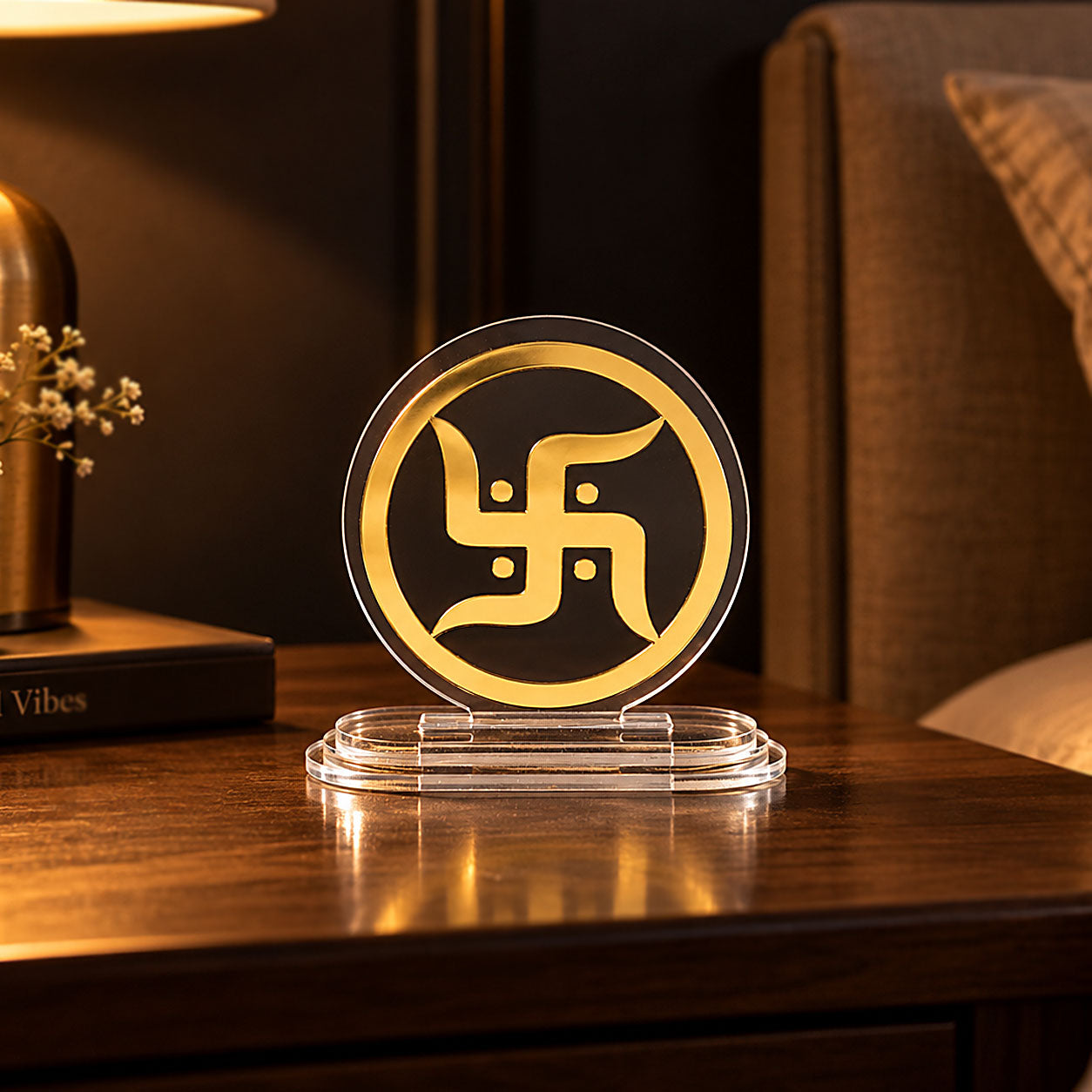 Swastik Acrylic Car Dashboard