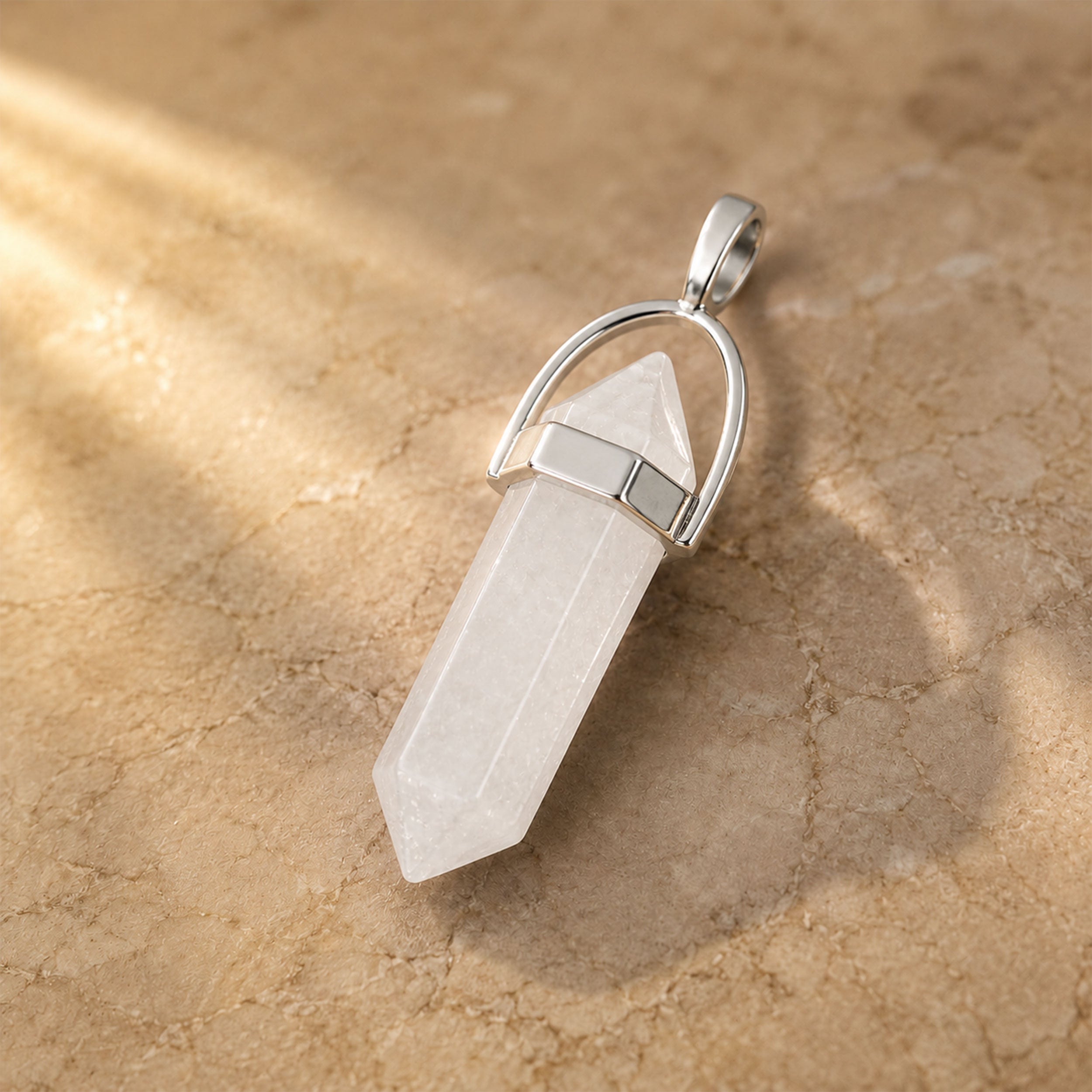 Clear Quartz Pencil Locket
