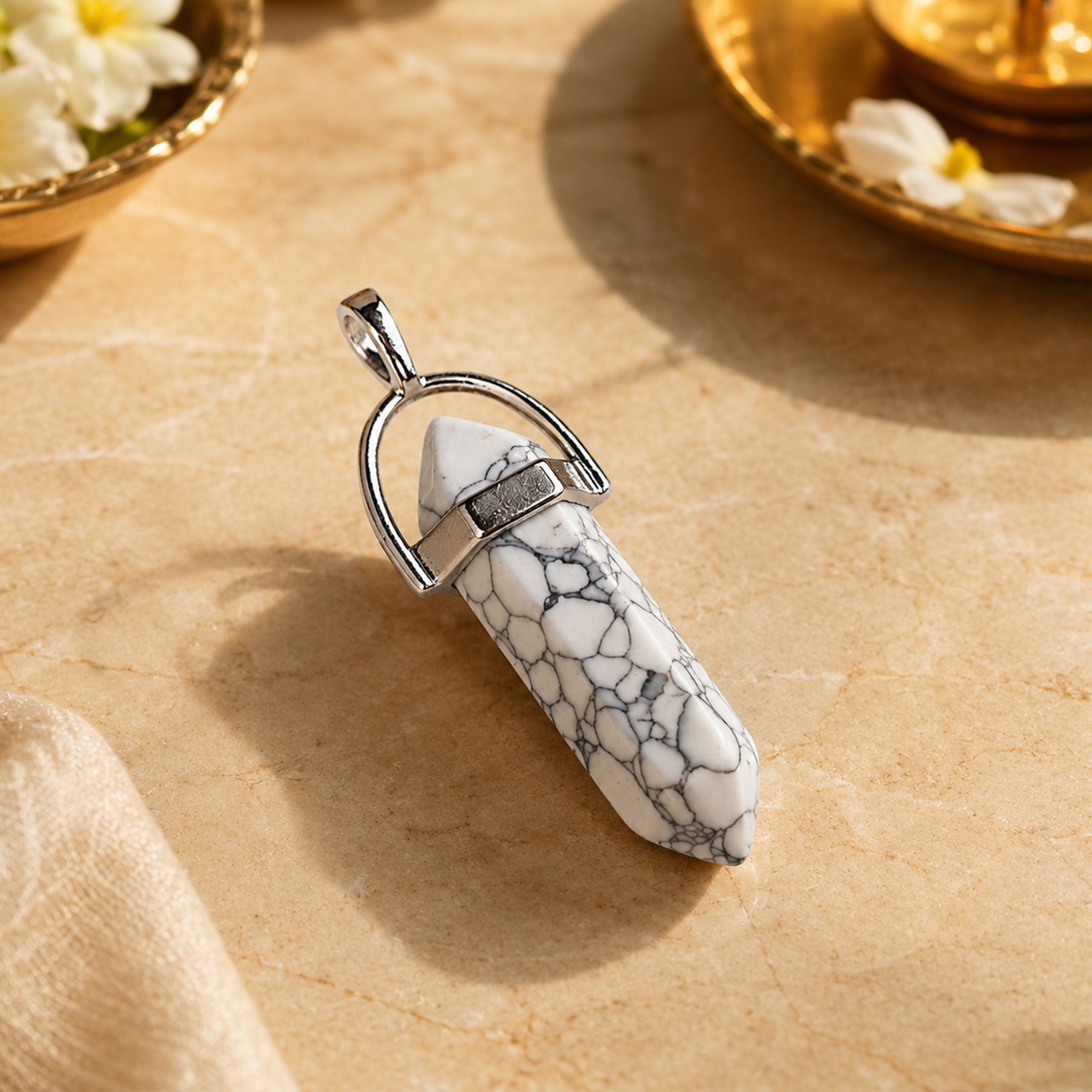Howlite Pencil Locket