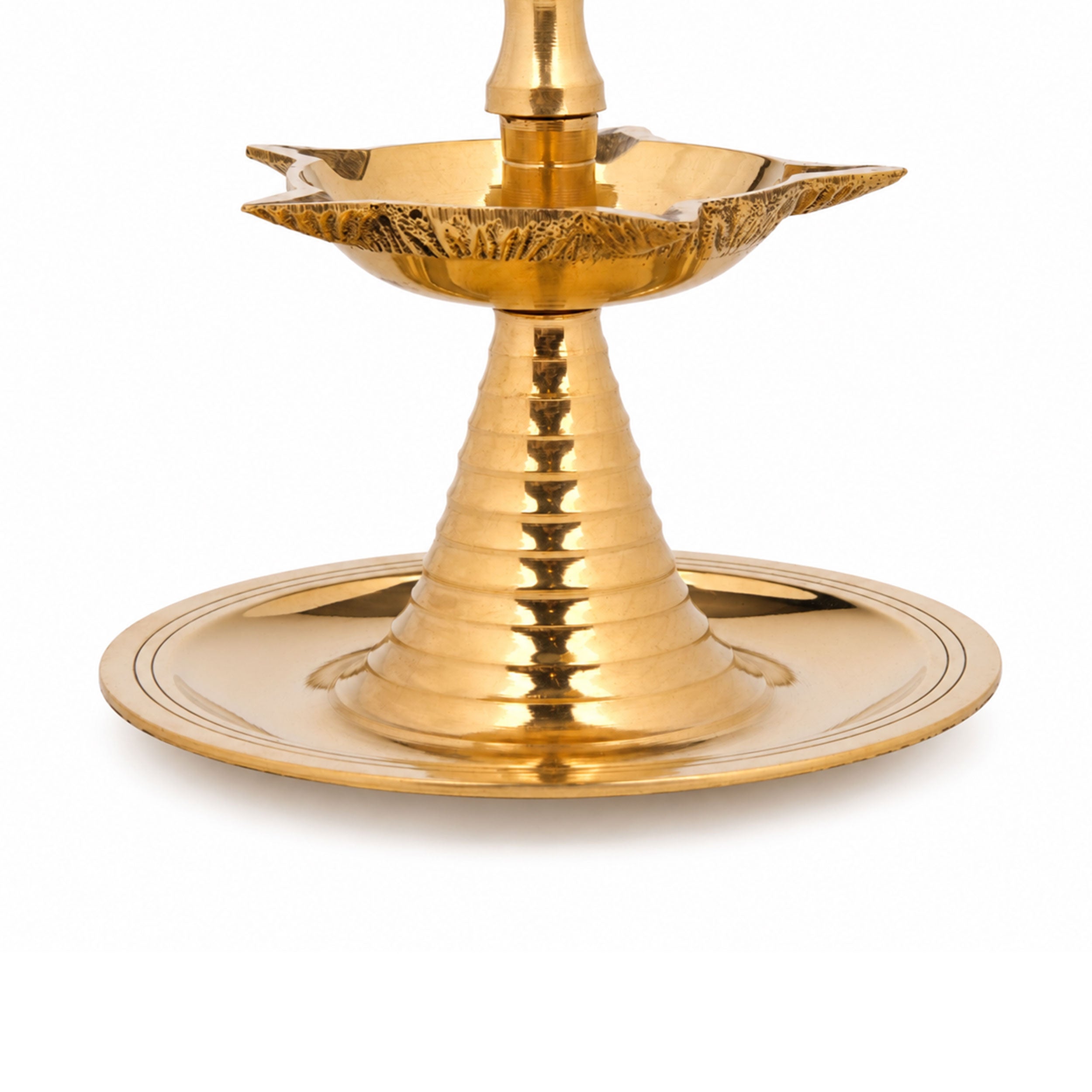 2 Layer Brass Kerala Oil Lamp