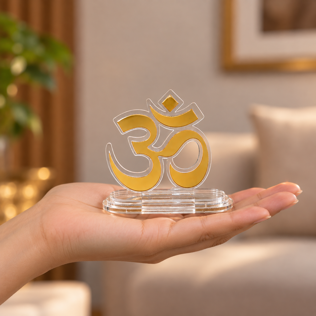 Om Acrylic Car Dashboard