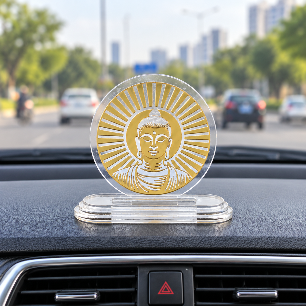 Divine Buddha Acrylic Car Dashboard