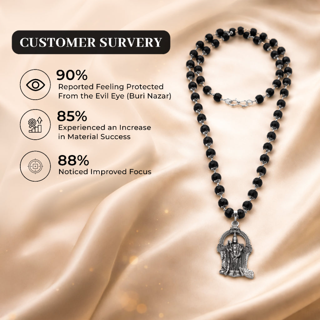 Divine Karungali Mala with Murugan Swami Locket