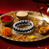 Silver-Plated Karungali Chain Bracelet