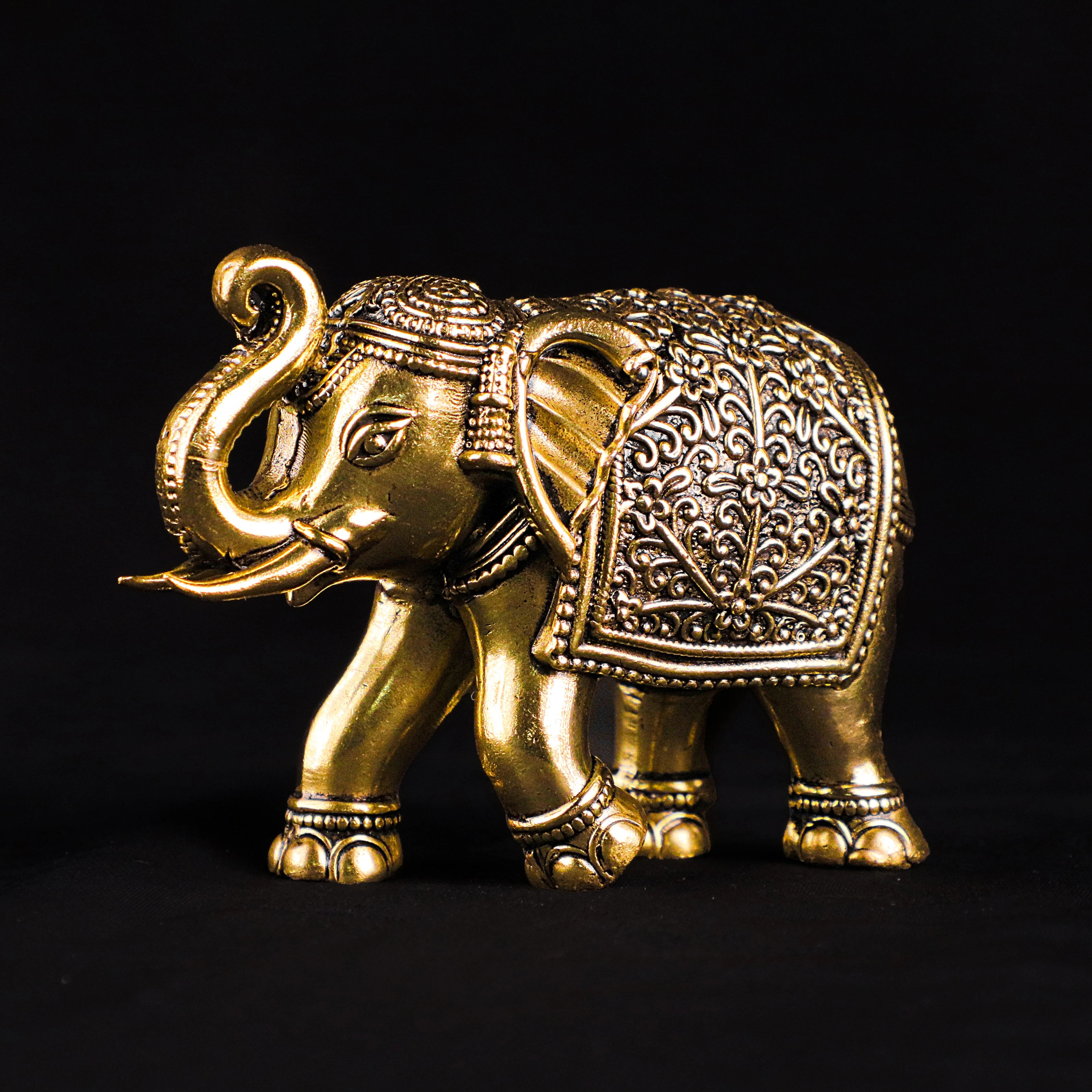 Golden Elephant Statue