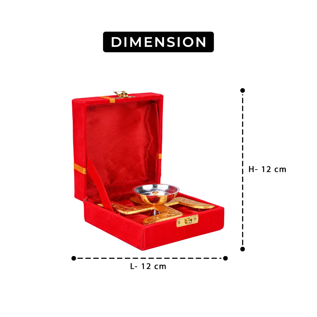 Brass Swastik Diya