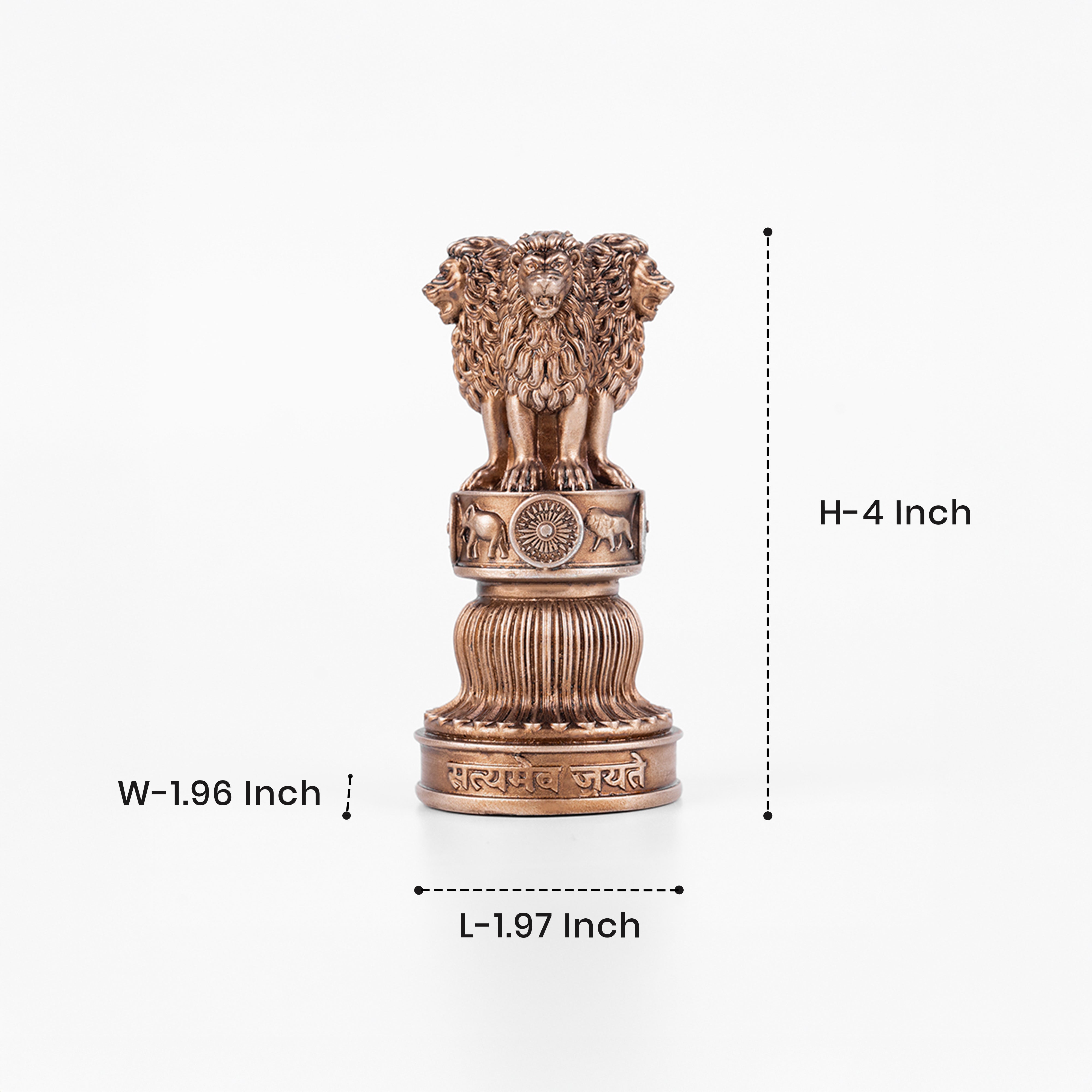 Ashok Stambh Statue Car Dashboard