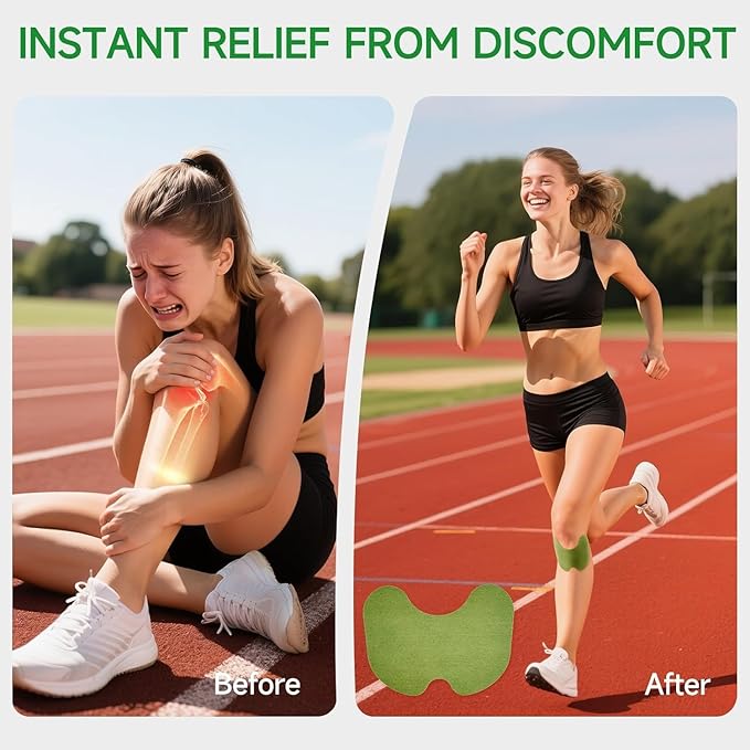 Knee Pain Relief Patch – Herbal Plaster for Joint & Muscle Pain, Quick Relief Heating Pad