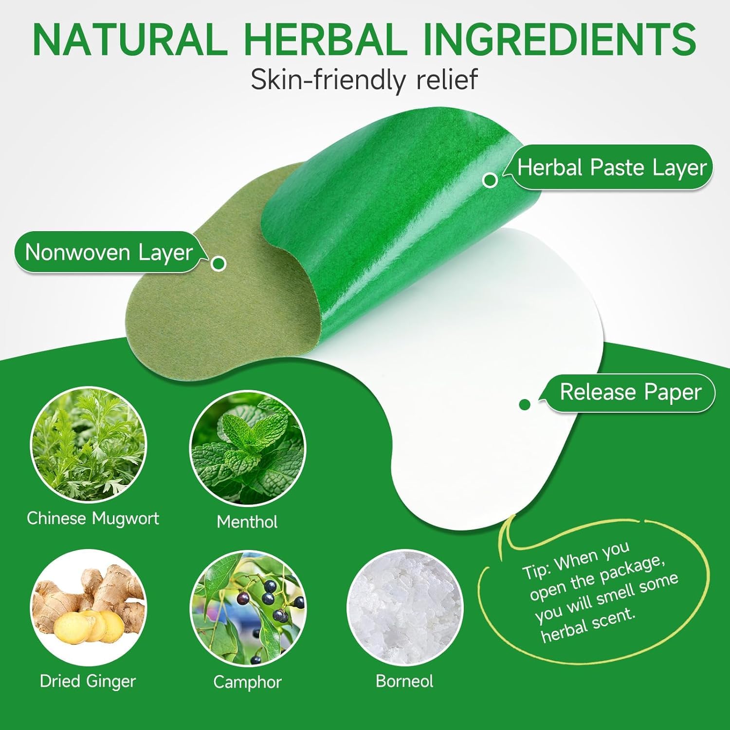 Knee Pain Relief Patch – Herbal Plaster for Joint & Muscle Pain, Quick Relief Heating Pad