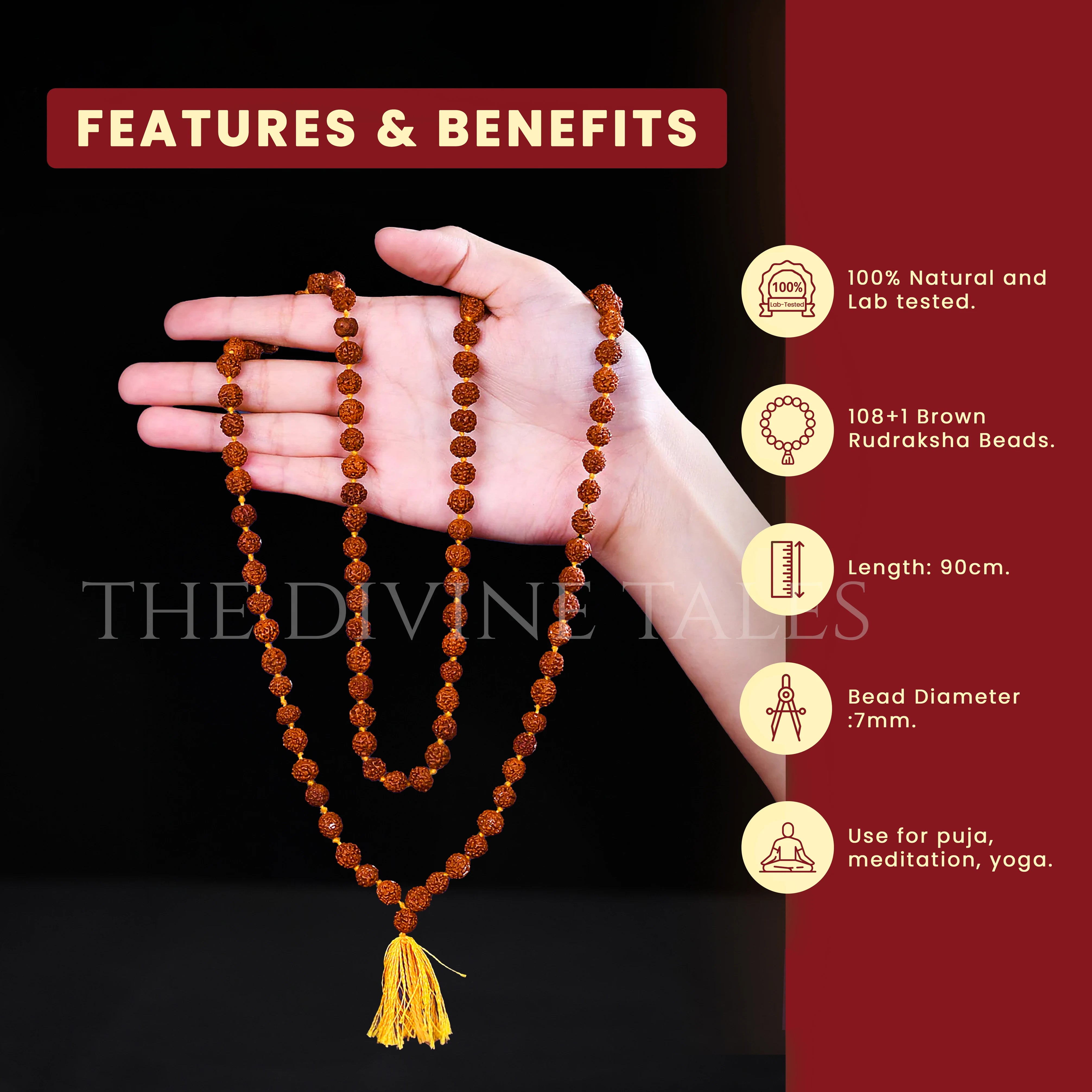 Rudraksh Mala With Lab Certificate